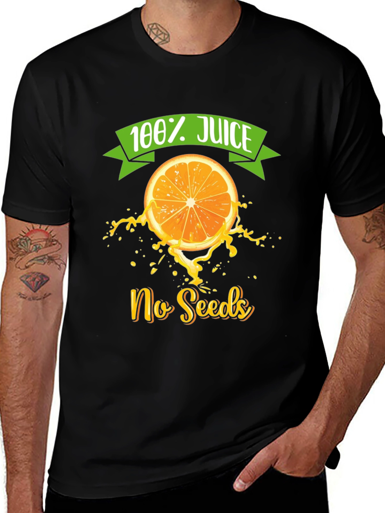 100% Juice No Seeds T-Shirt - Fresh and Fun!