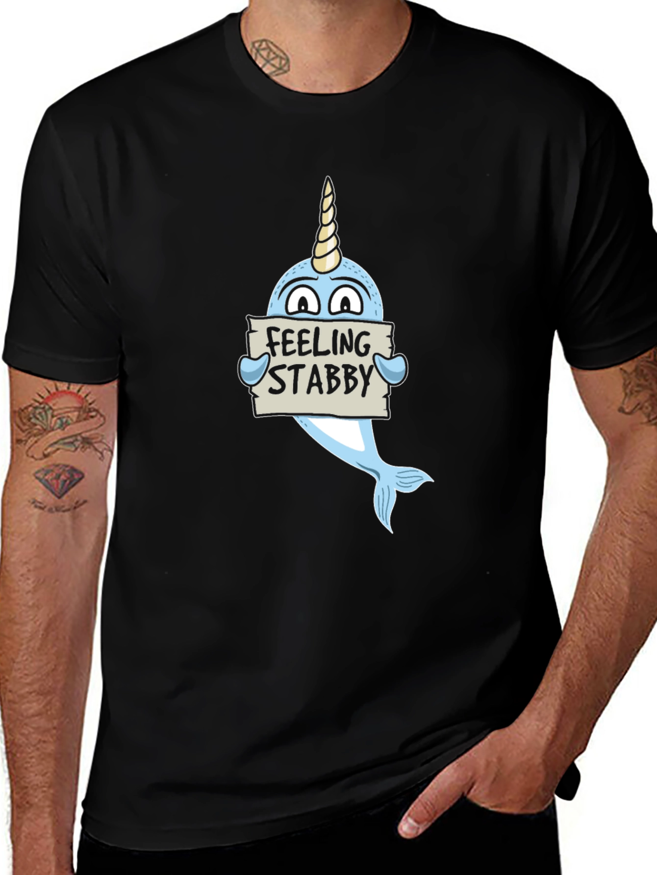 Variant 14 of Feeling Stabby Narwhal Graphic T-Shirt