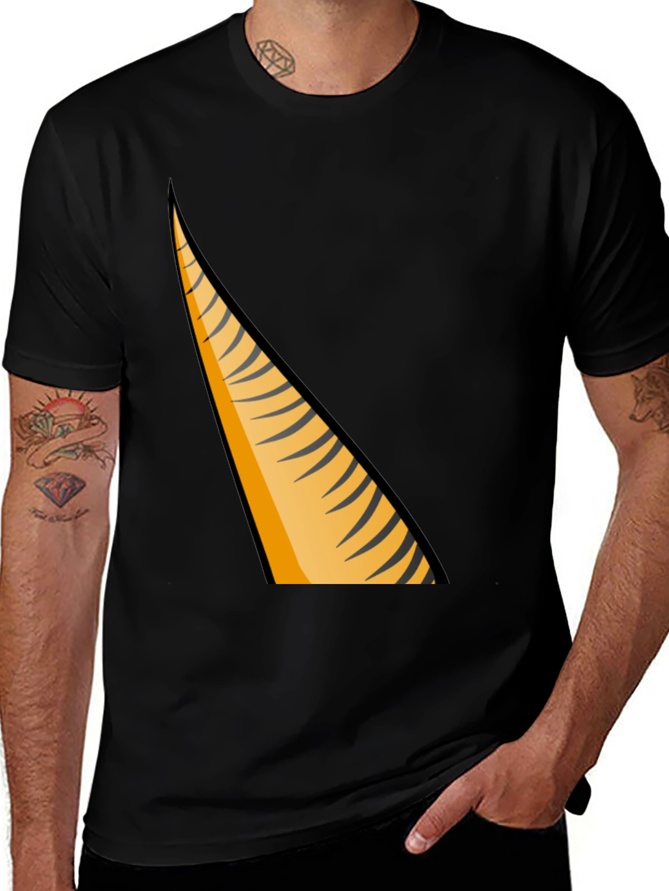 Variant 30 of Tiger Stripe Graphic T-Shirt - Men's Fashion Tee