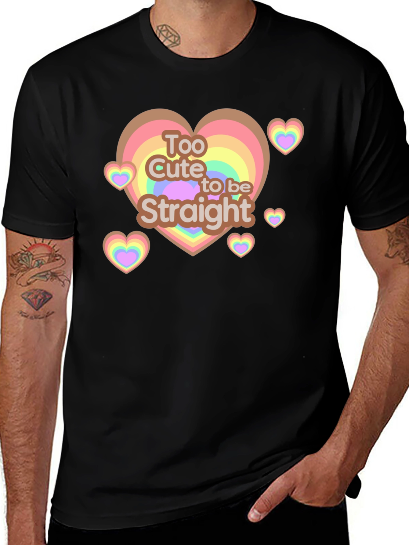 Variant 15 of Too Cute to be Straight Tee