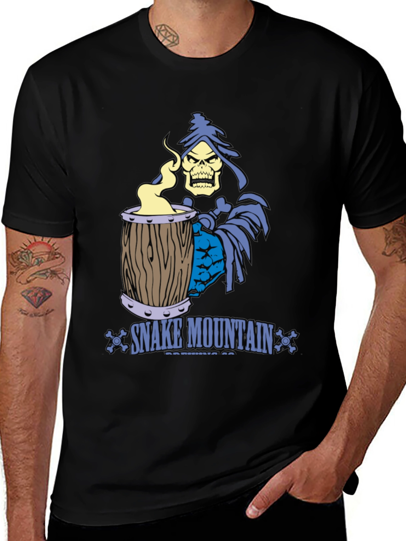 Snake Mountain Brewing Tee - Skeletor Beer T-Shirt