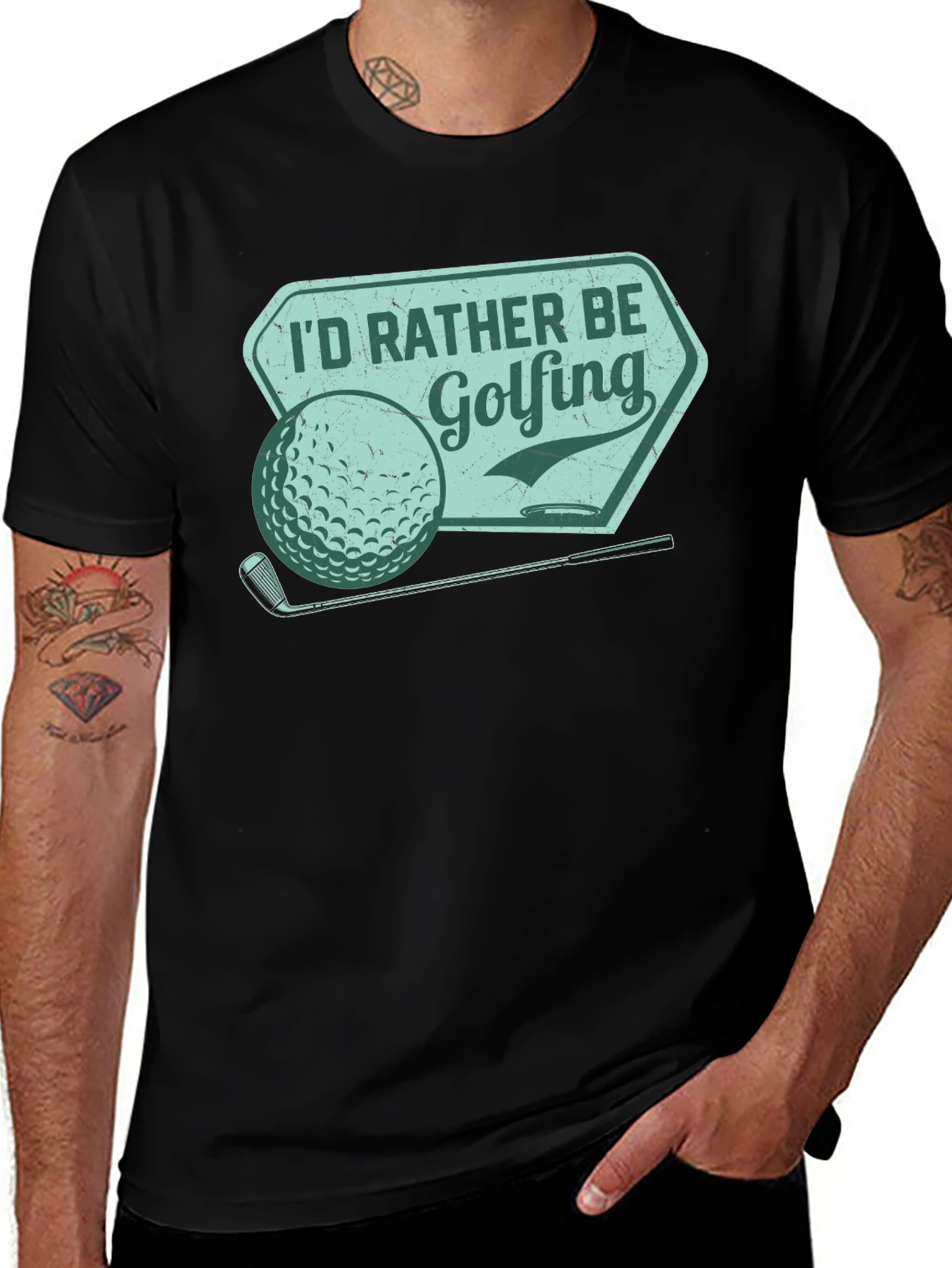 I'd Rather Be Golfing Tee