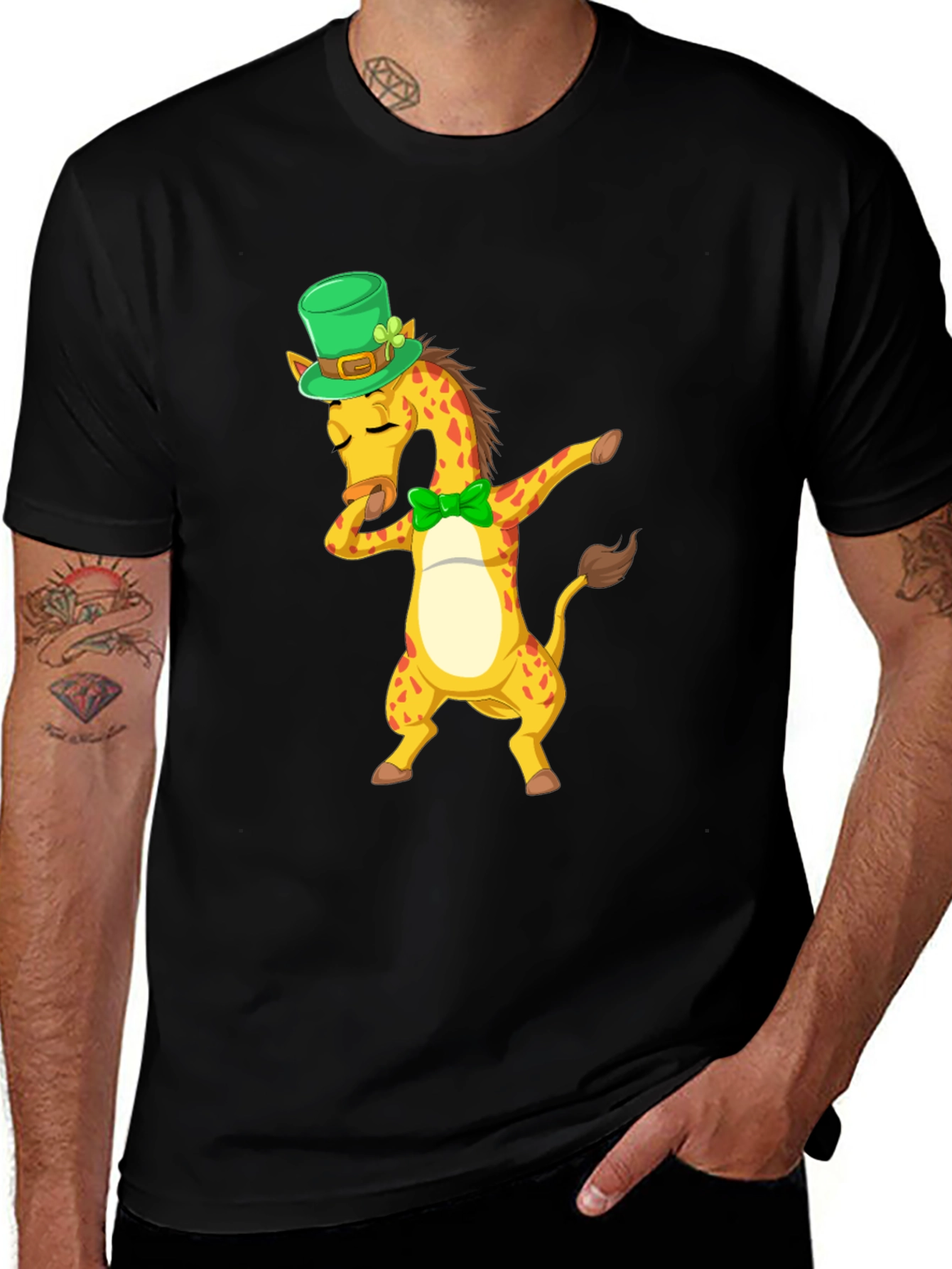 Variant 20 of St. Patrick's Day Giraffe T-Shirt