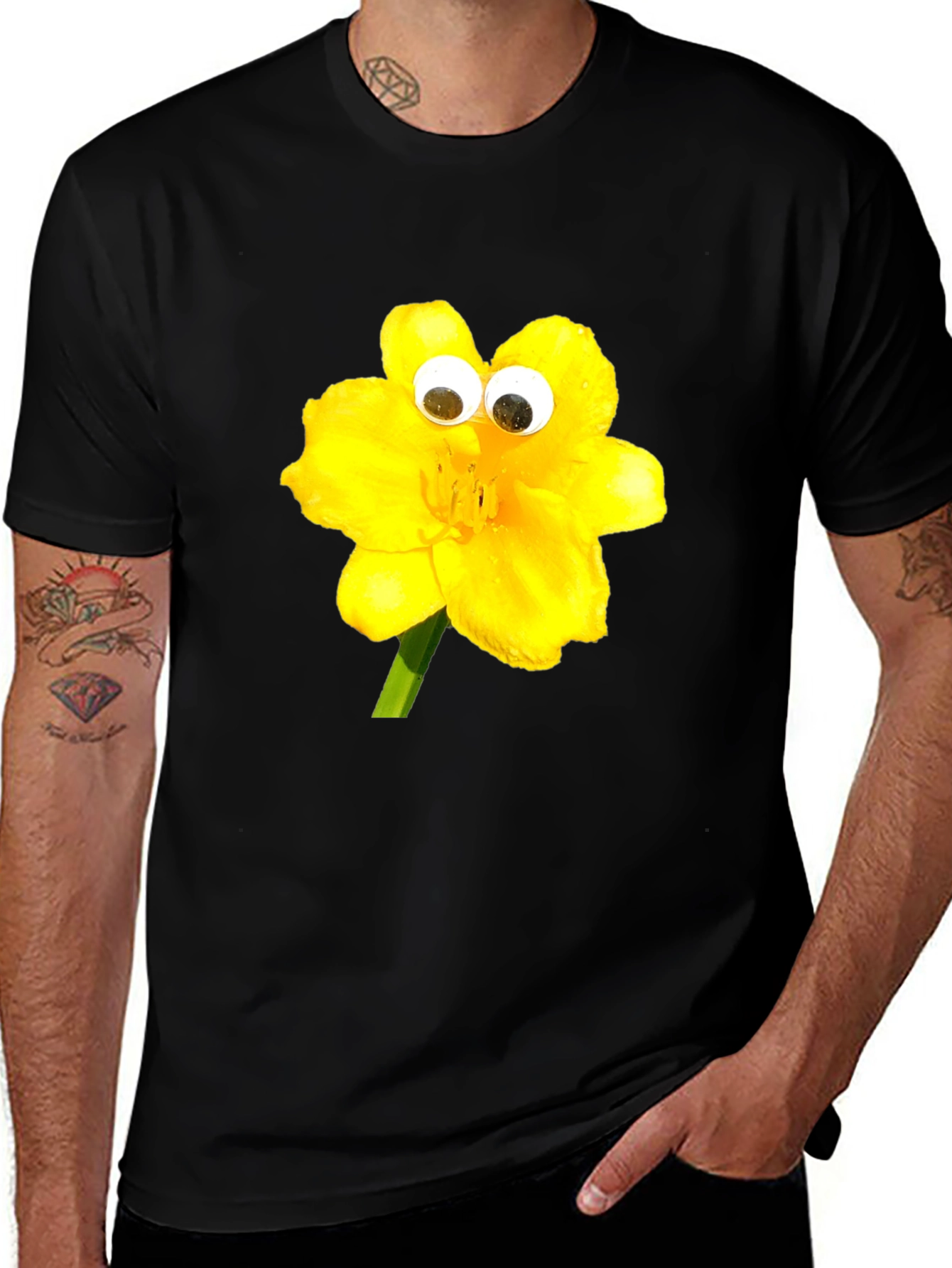 Whimsical Yellow Flower T-Shirt