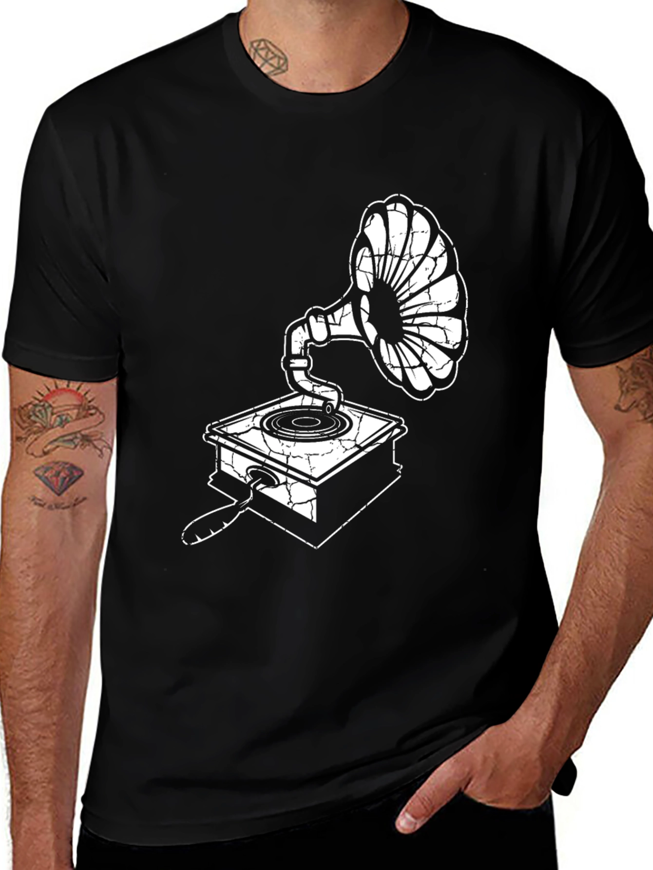 Variant 3 of Vintage Phonograph Graphic T-Shirt