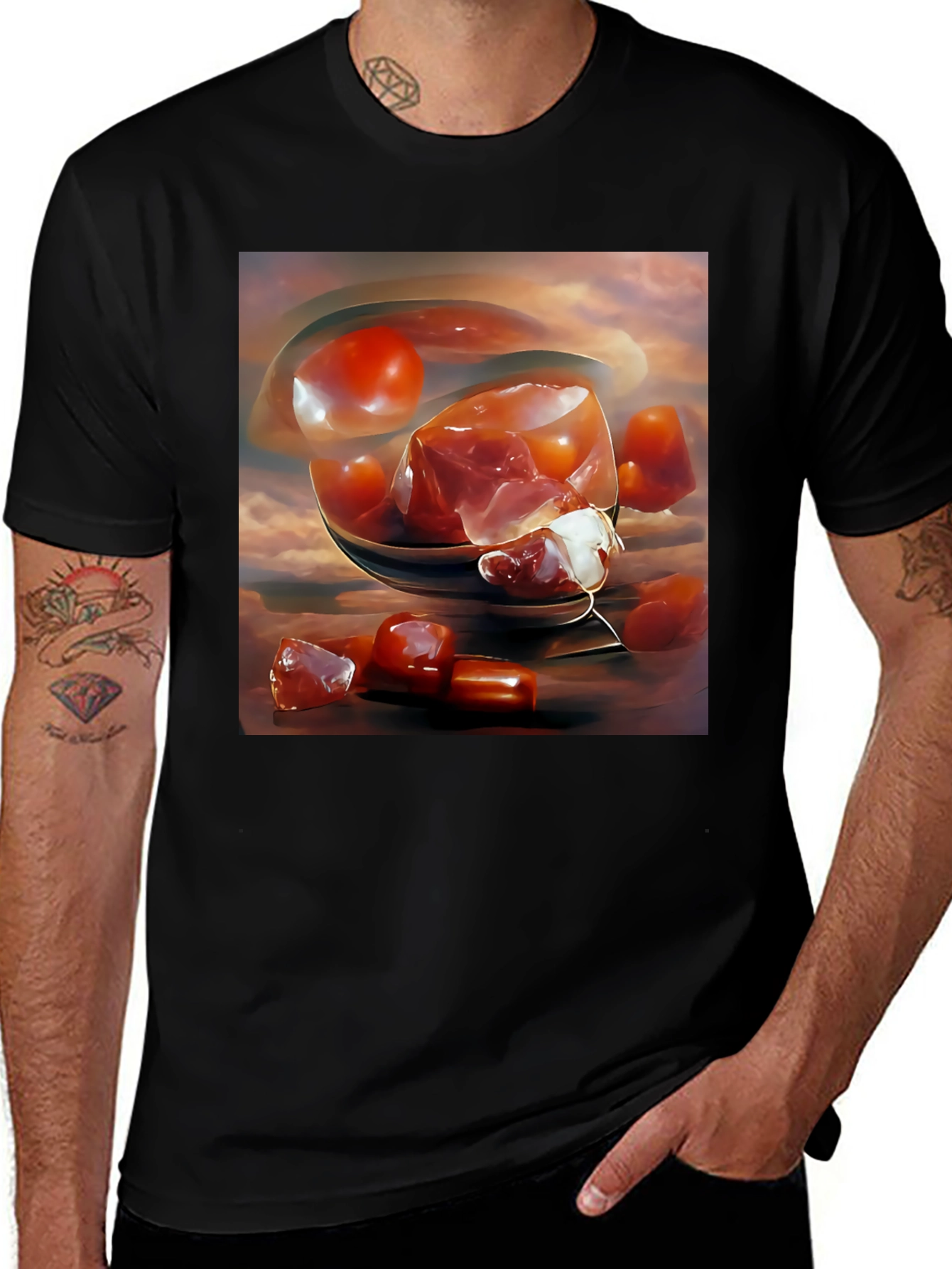 Variant 24 of Abstract Fruit Art Print T-Shirt