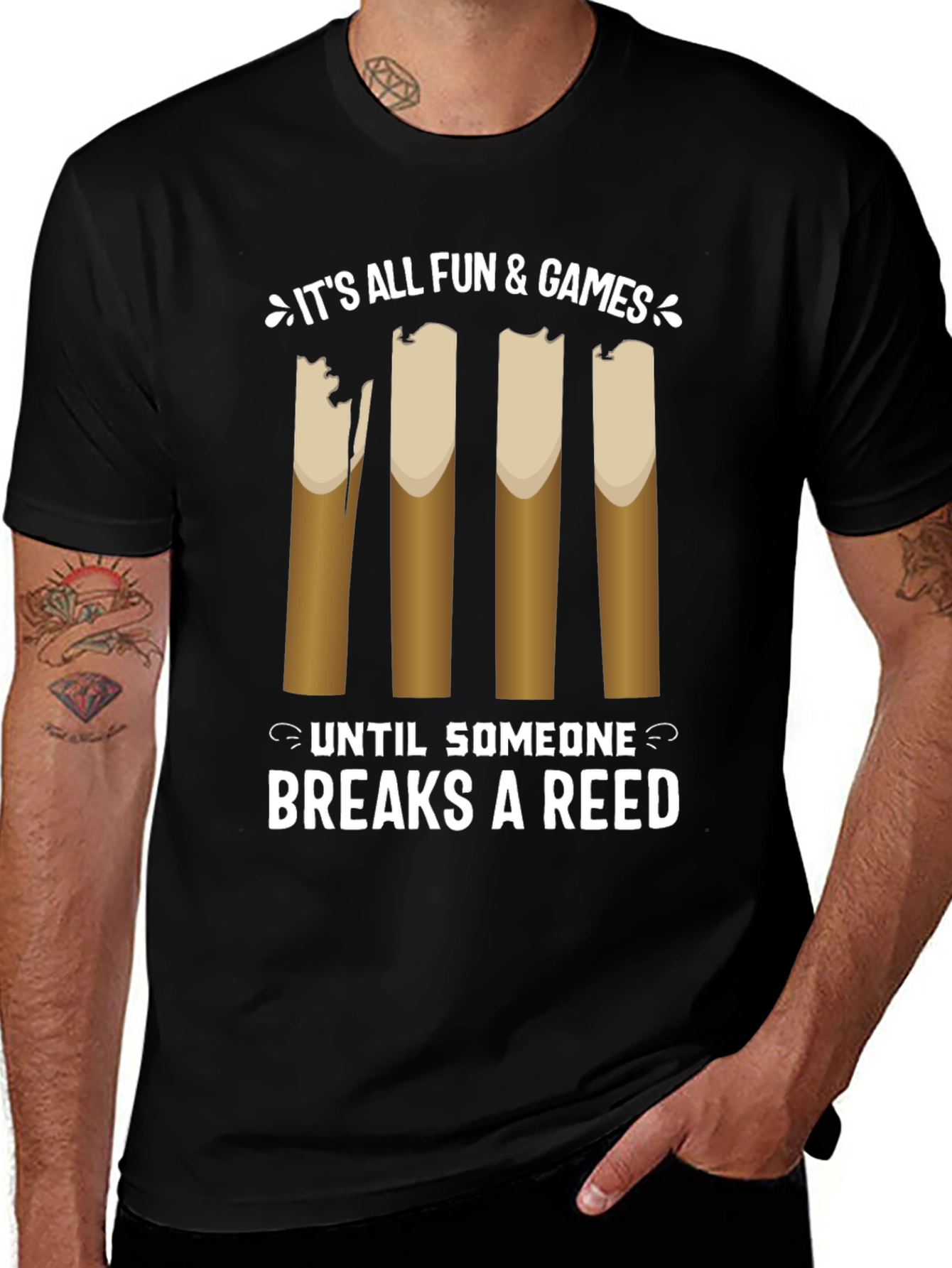 Variant 3 of It's All Fun and Games Reed T-Shirt