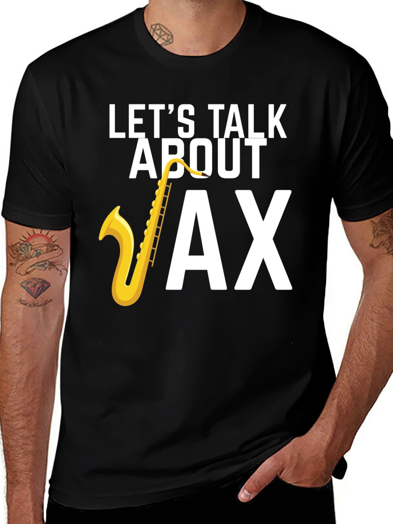 Variant 25 of Let's Talk About Sax T-Shirt