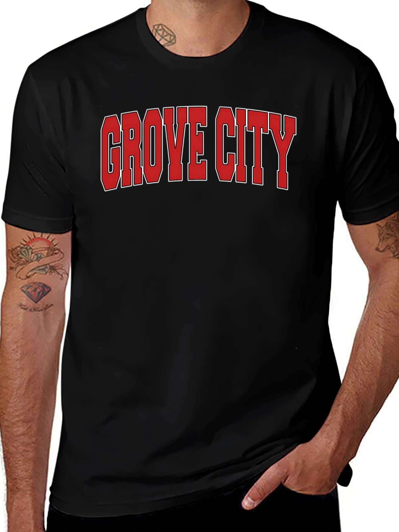 Variant 7 of Grove City Black T-Shirt