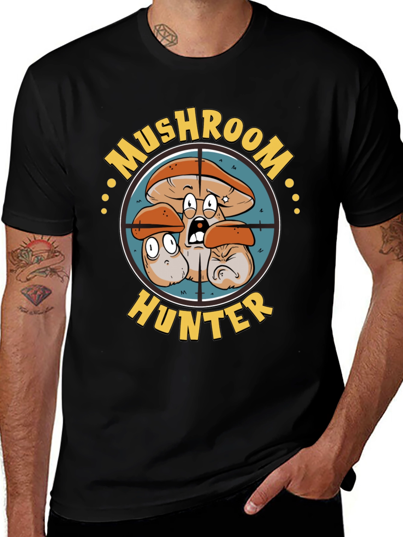 Variant 9 of Mushroom Hunter Graphic Tee