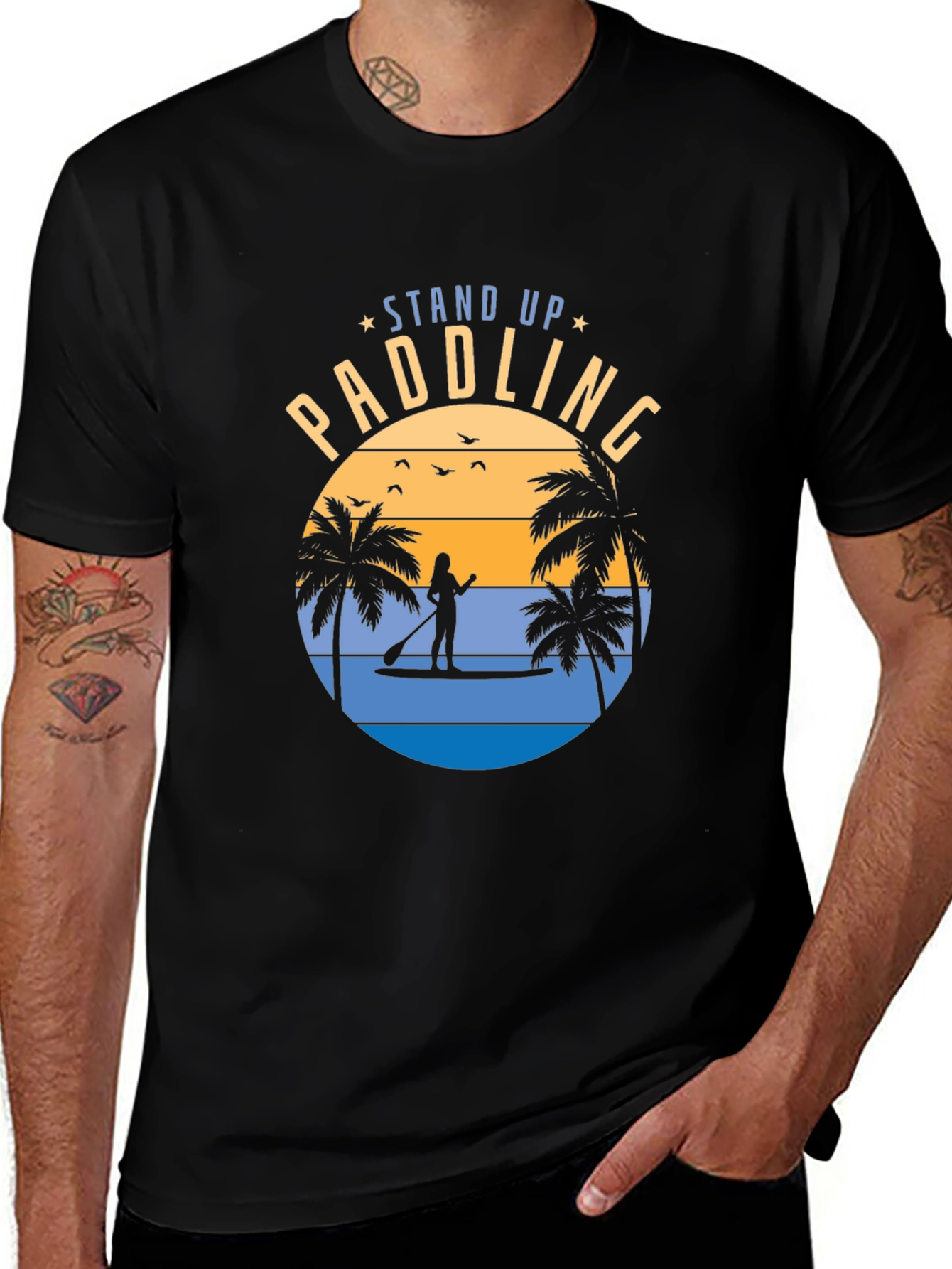 Variant 25 of Stand Up Paddling Graphic T-Shirt