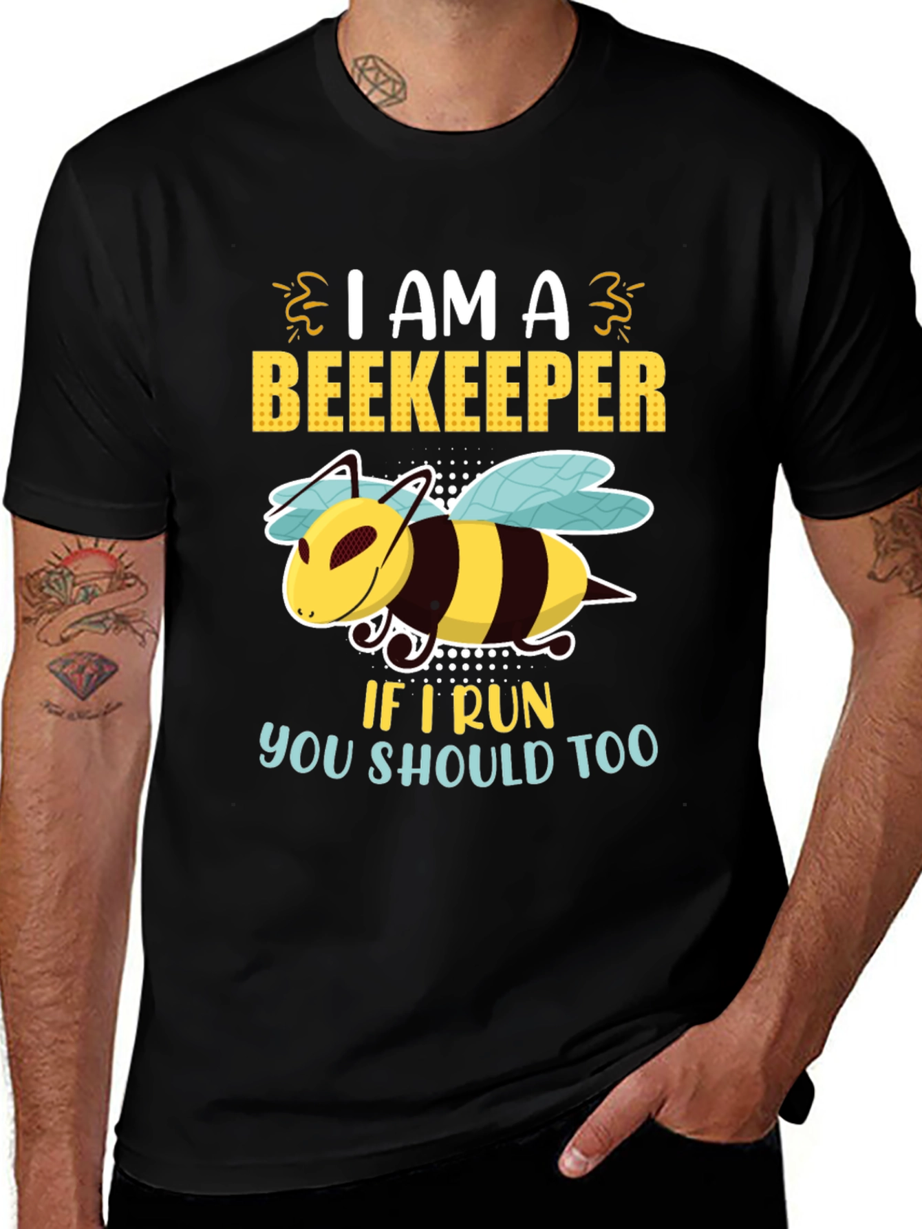 Variant 13 of I am a Beekeeper If I Run You Should Too T-Shirt