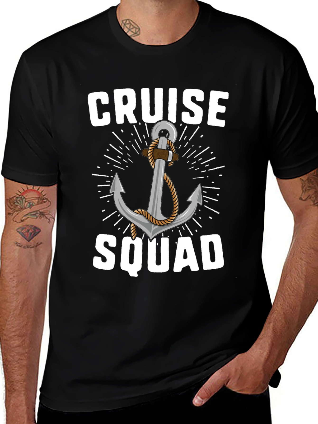 Cruise Squad Anchor Graphic T-Shirt