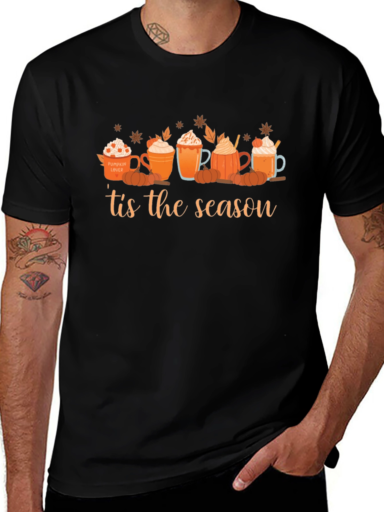 Black 'tis the season T-shirt main image
