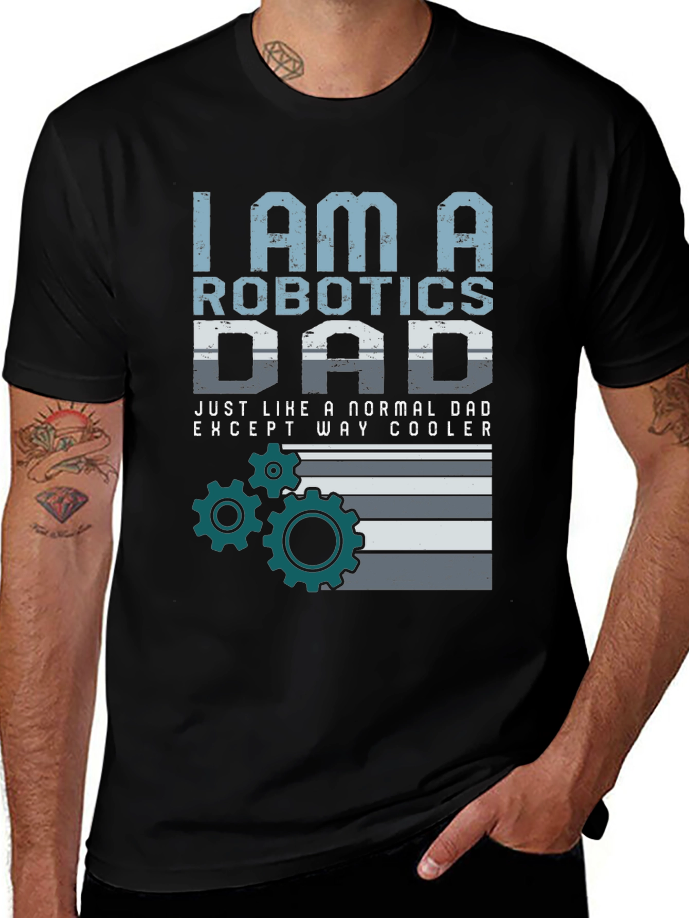 Variant 11 of Robotics Dad T-Shirt - Cool Dad Graphic Tee