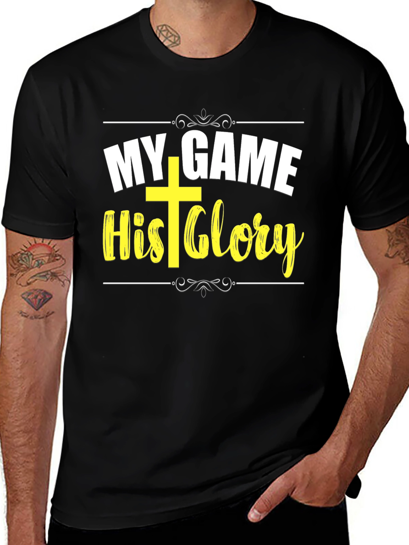 My Game His Glory Christian T-Shirt