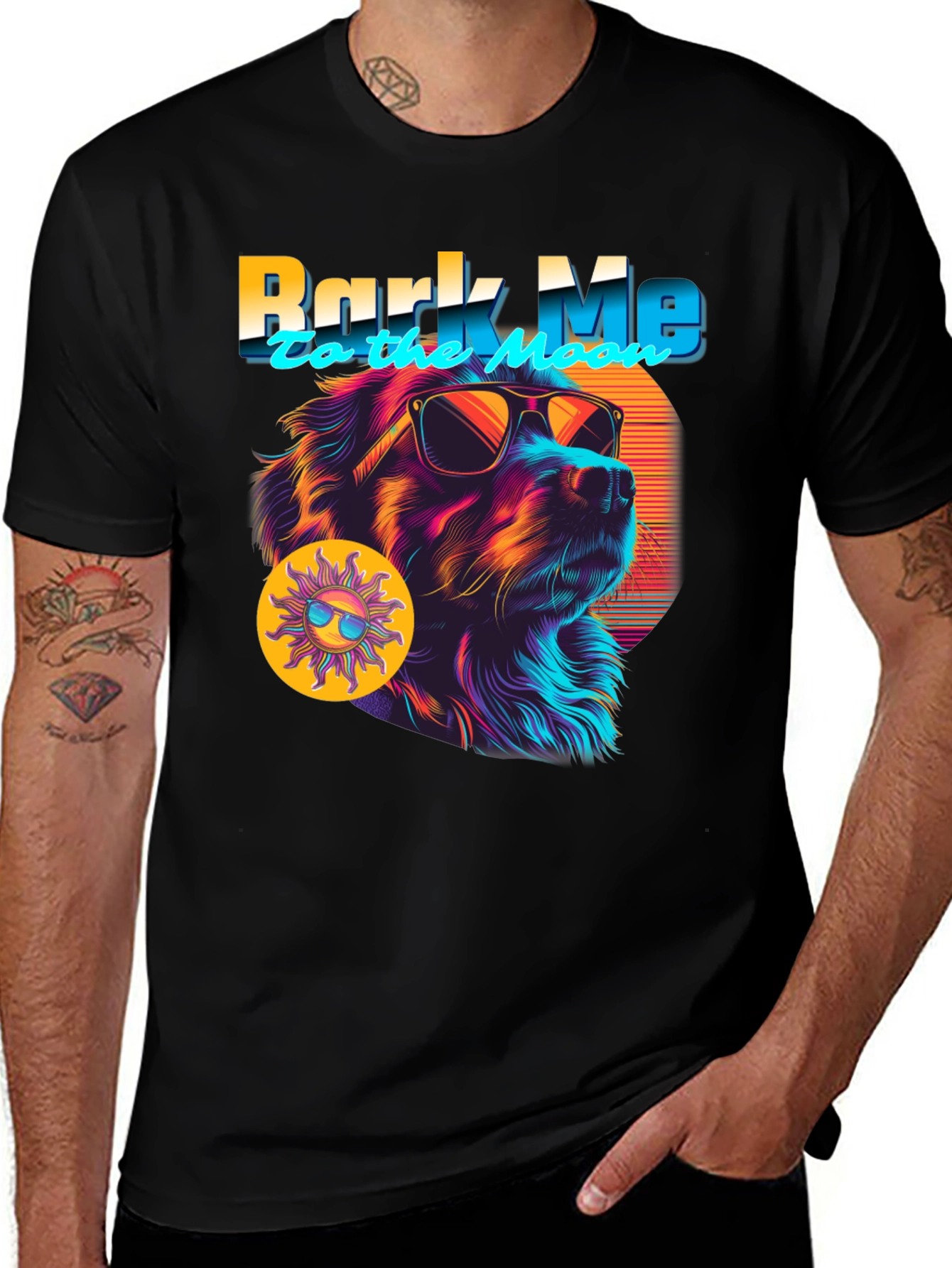 Variant 22 of Bark Me To The Moon Dog Graphic T-Shirt