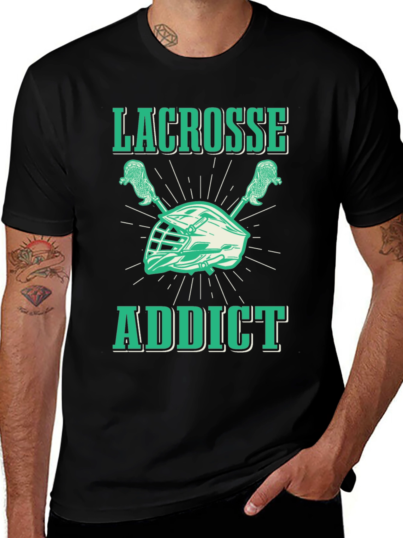 Variant 7 of Lacrosse Addict Graphic T-Shirt - Sportswear