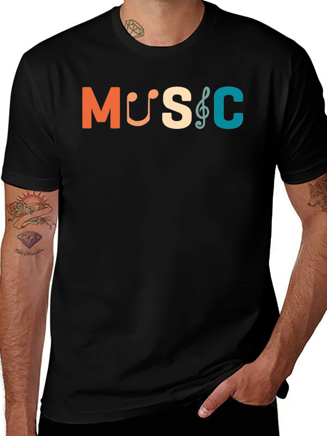 Variant 17 of Music Themed Graphic T-Shirt | Soft Cotton Blend Tee