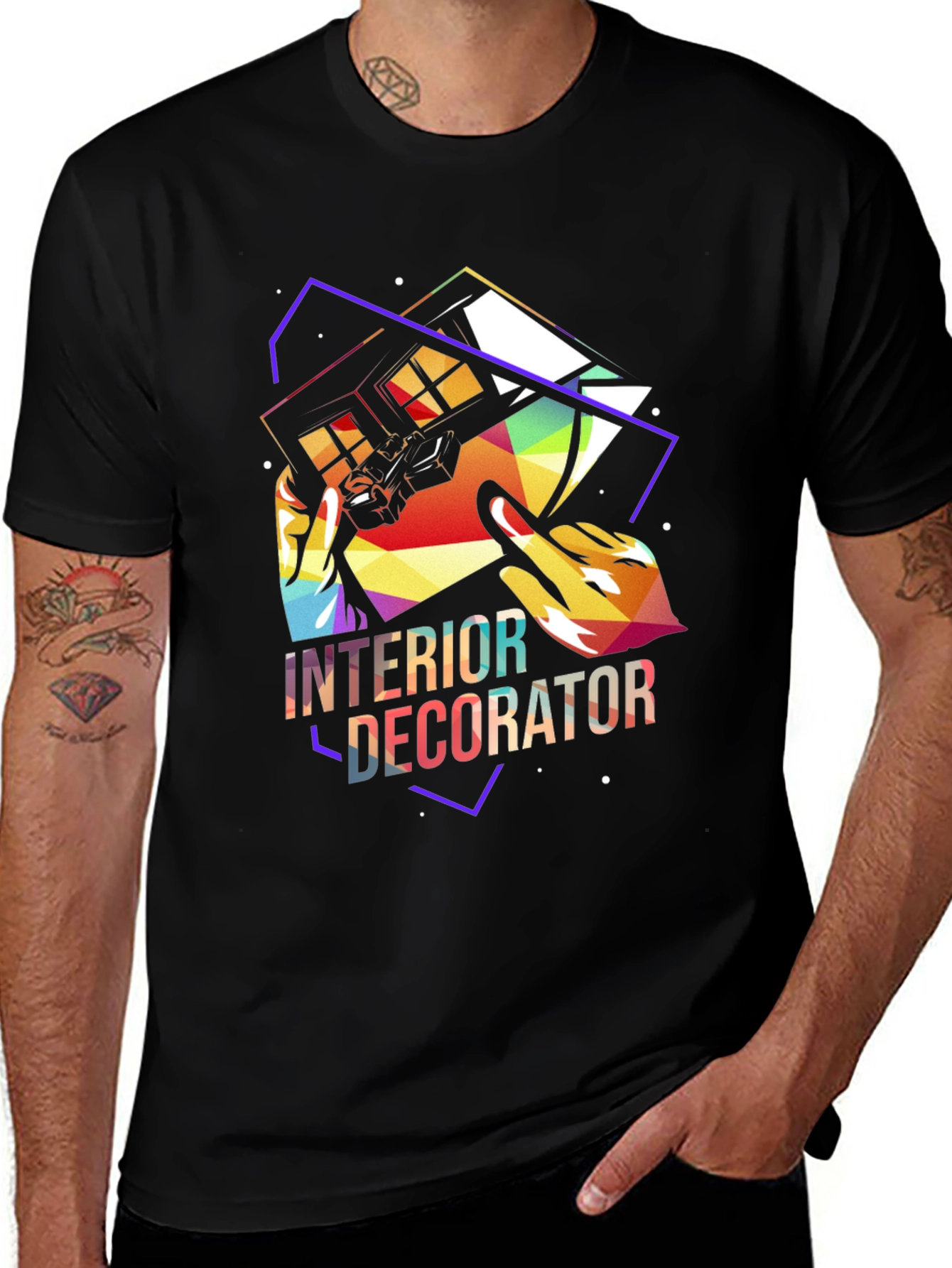 Variant 15 of Interior Decorator Graphic T-Shirt - Modern Design