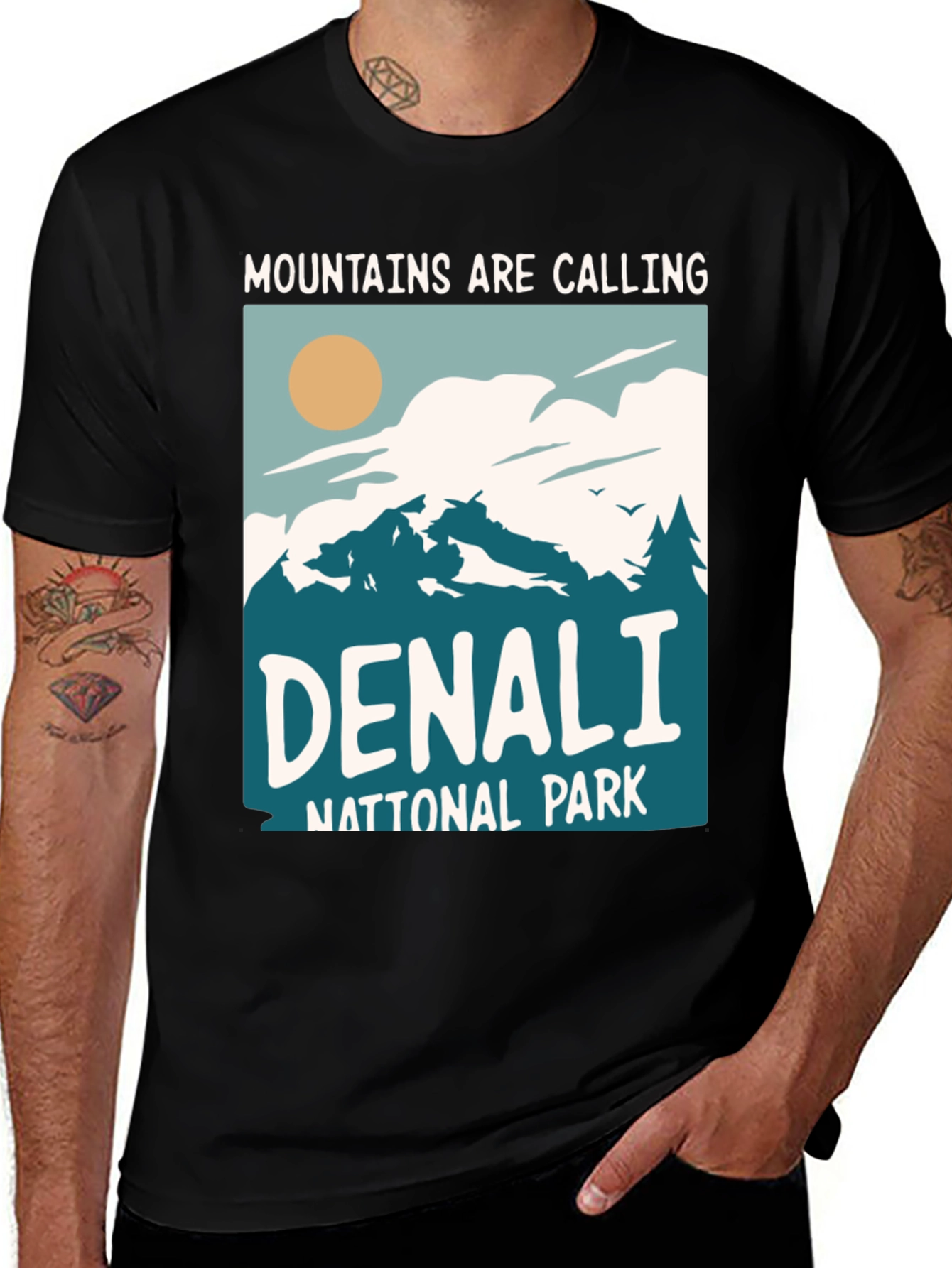 Variant 8 of Denali National Park Graphic Tee - Mountains are Calling