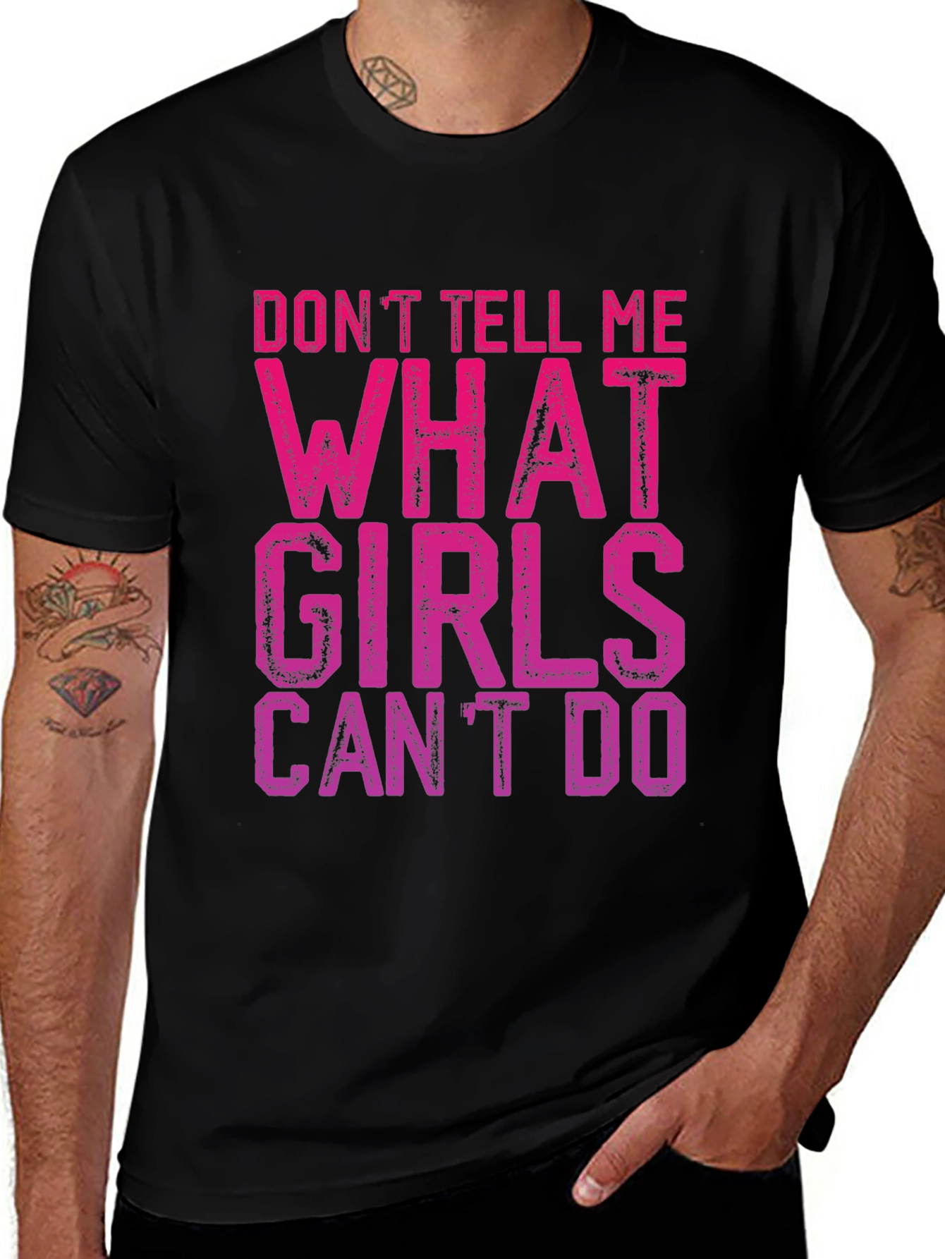 Variant 23 of Don't Tell Me What Girls Can't Do T-Shirt