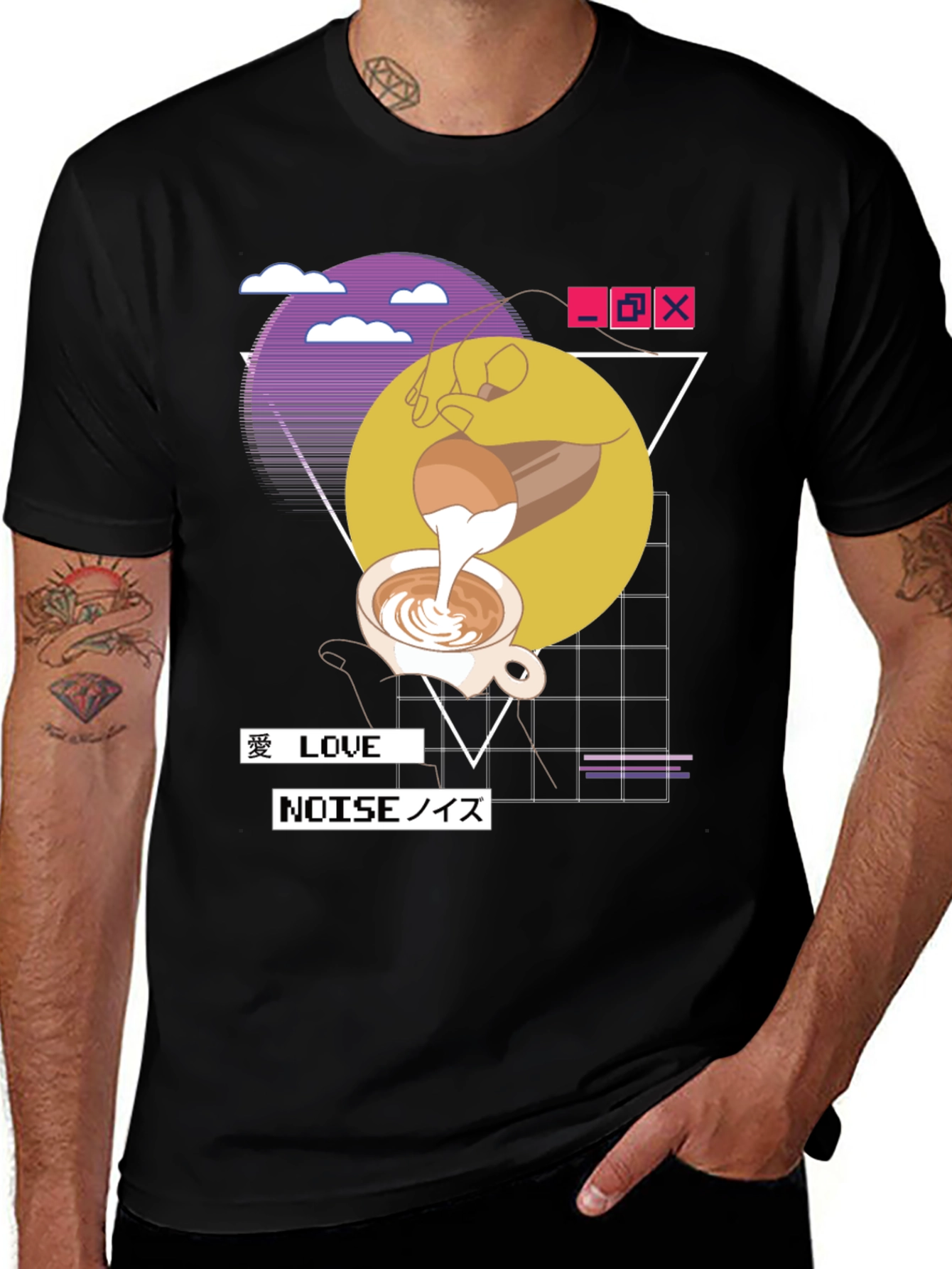 Variant 26 of Retro Wave Coffee Lover T-Shirt