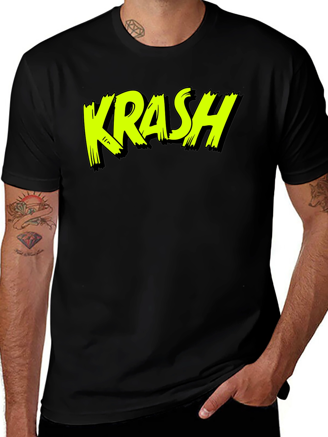 Variant 5 of Krash Graphic Tee - Bold Neon Style