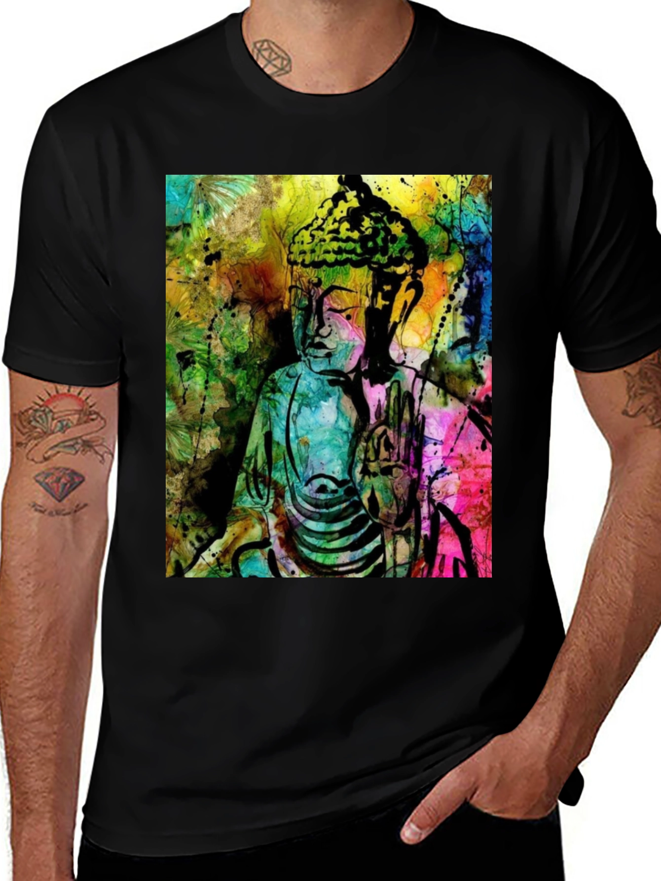 Buddha Art T-Shirt - Spiritual Graphic Tee