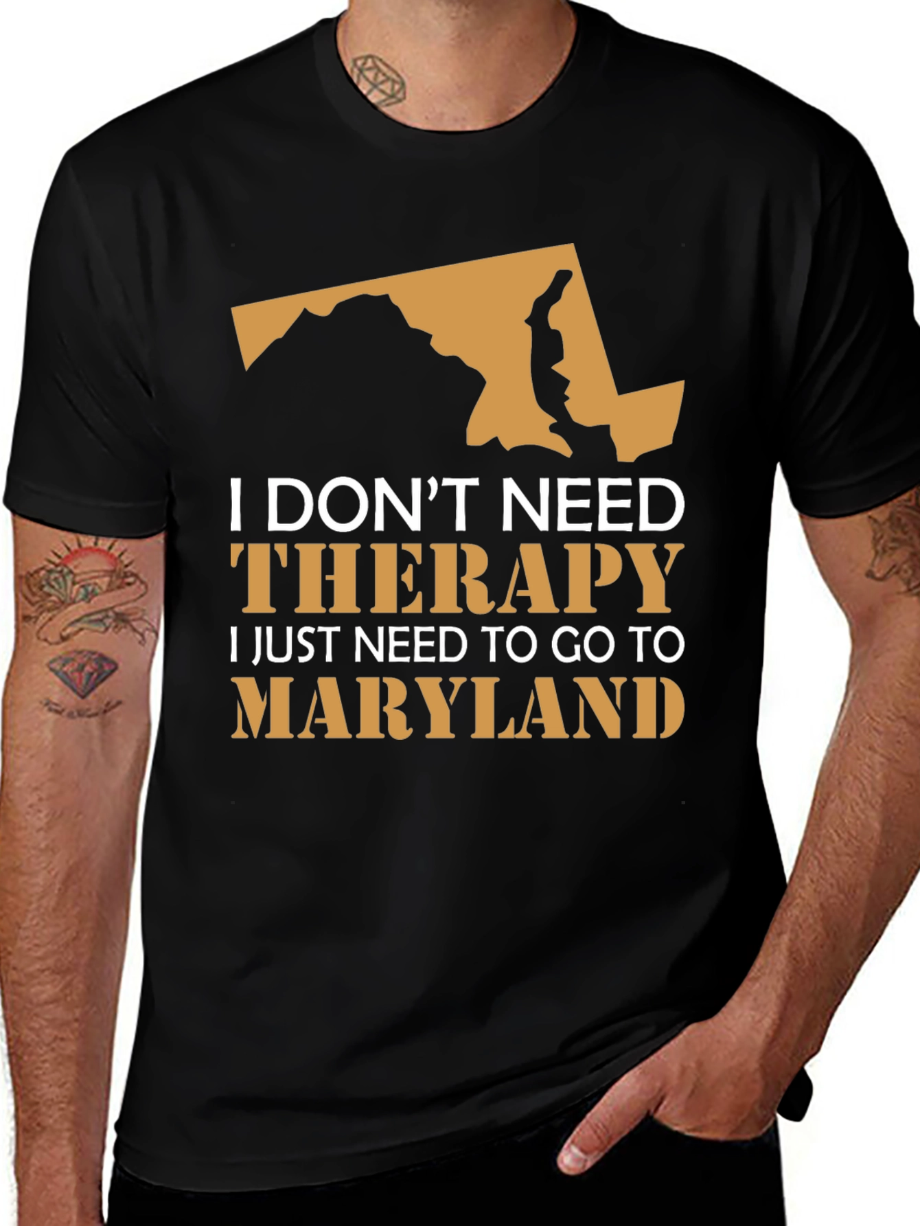 Maryland Therapy T-Shirt - State Pride Novelty Tee