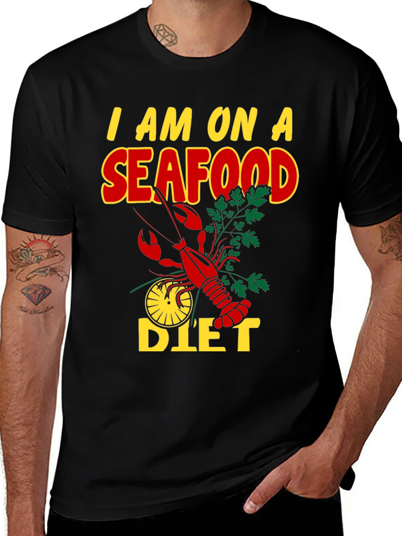Variant 25 of Seafood Diet Graphic T-Shirt