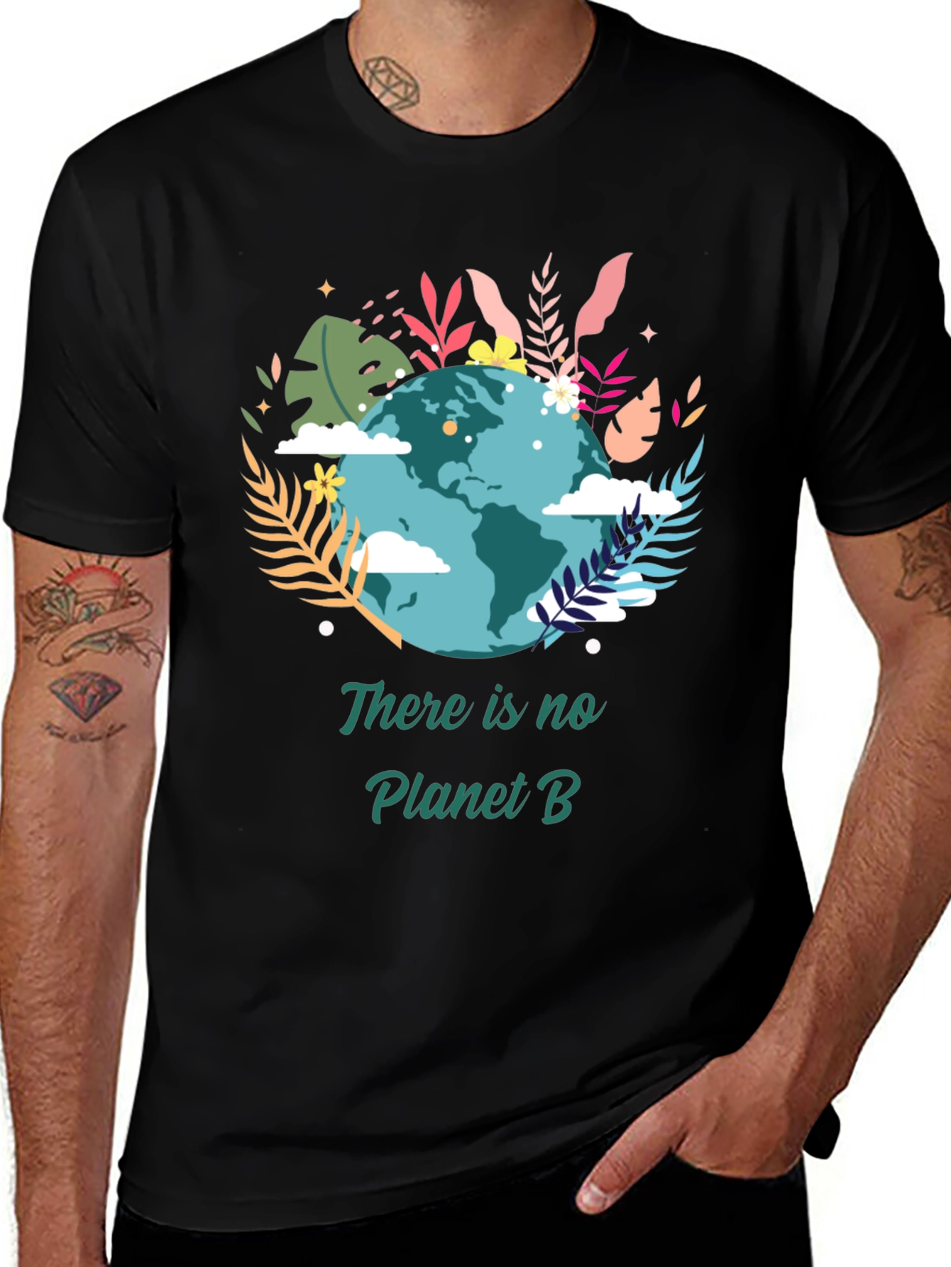 Variant 17 of Eco-Friendly 'No Planet B' Graphic Tee