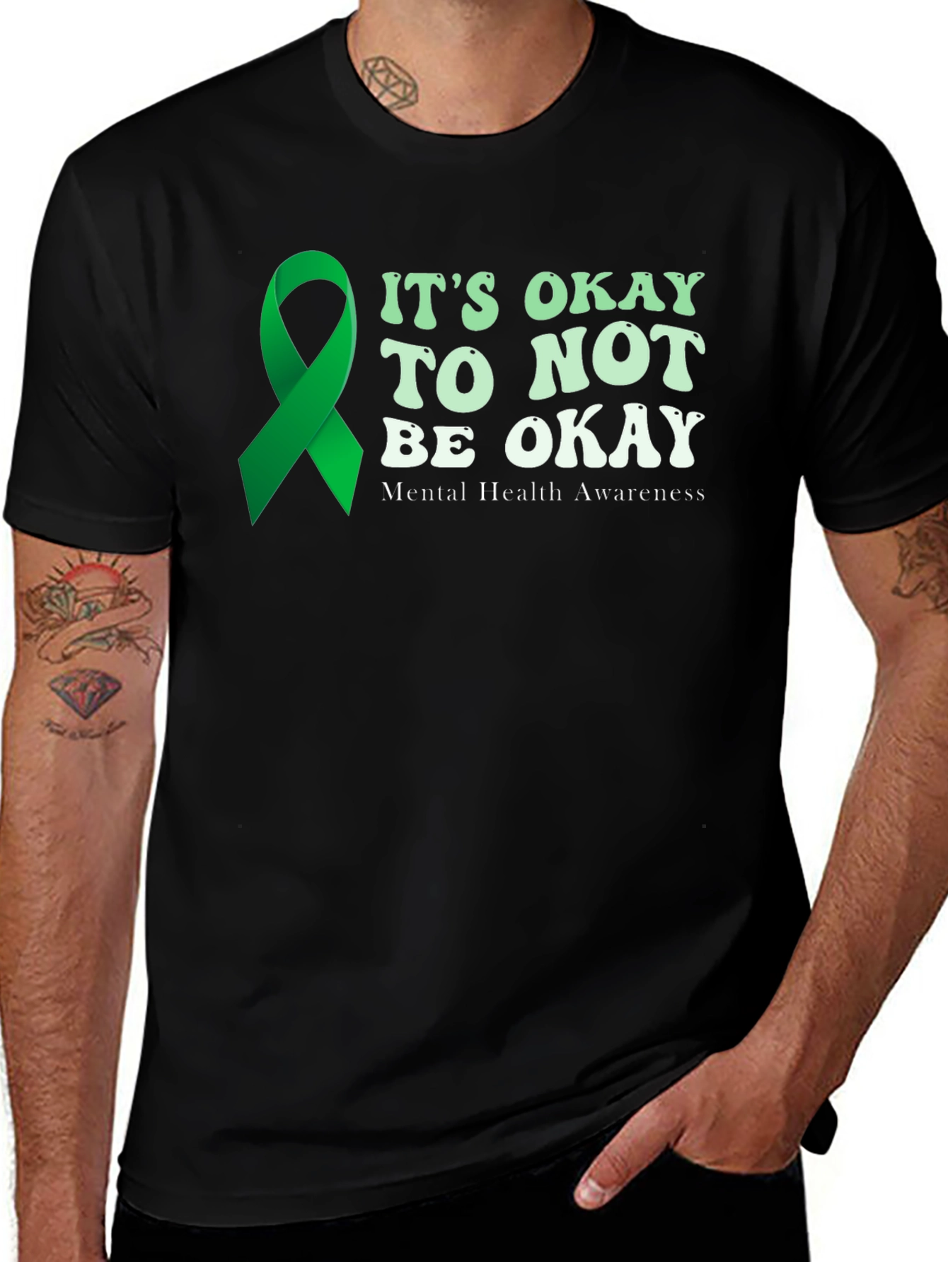 Variant 11 of Mental Health Awareness T-Shirt - It's Okay To Not Be Okay