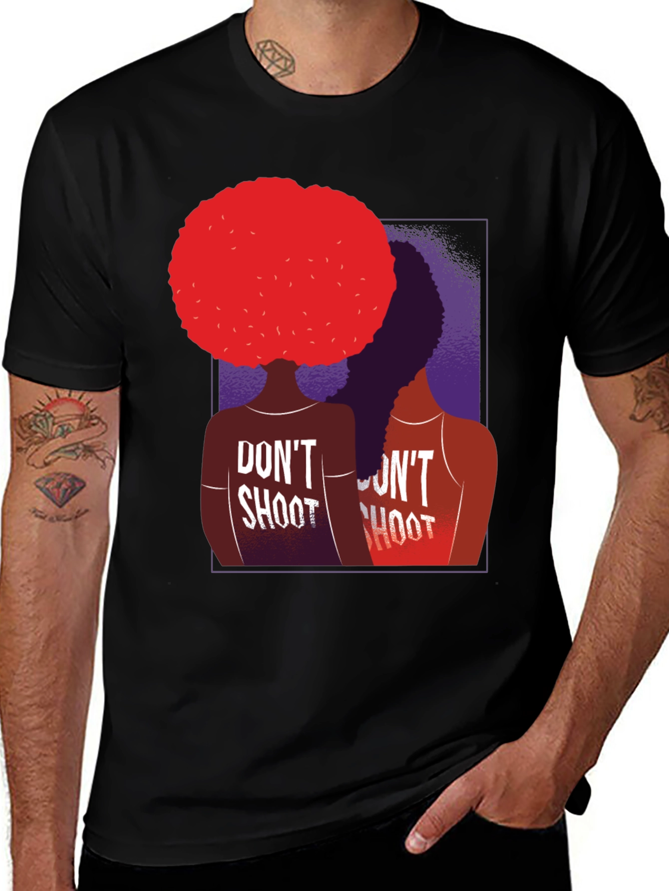 Variant 14 of Don't Shoot Graphic Print T-Shirt