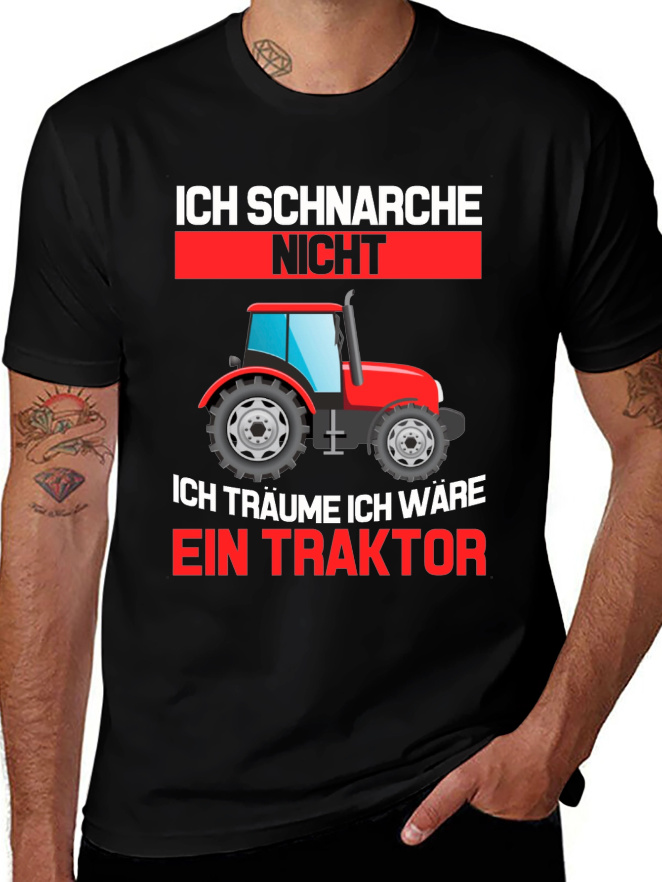 Variant 11 of Ich Schnarche Nicht Tractor T-Shirt