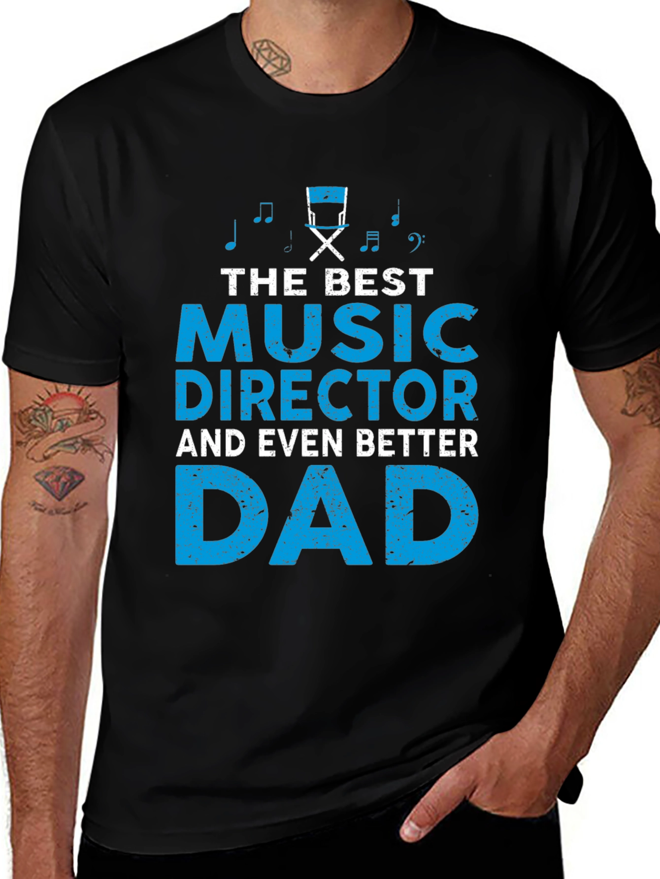 Variant 10 of Music Director Dad Graphic Tee - Father's Day Gift
