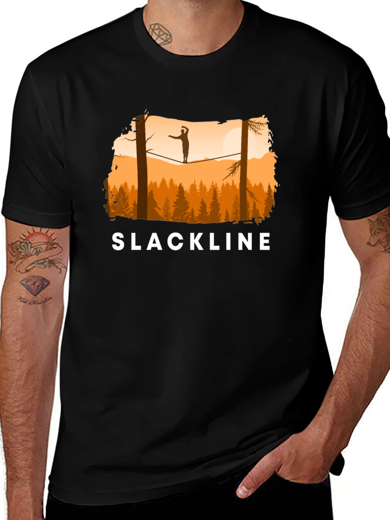Variant 11 of Slackline T-Shirt Balance in Nature