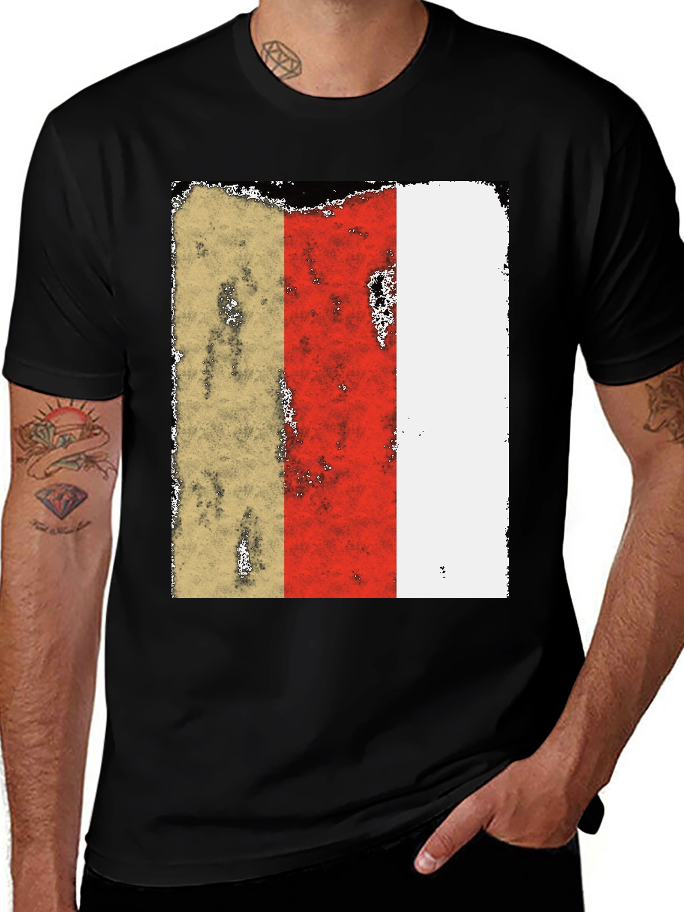 Variant 14 of Striped Graphic Tee - Casual Style