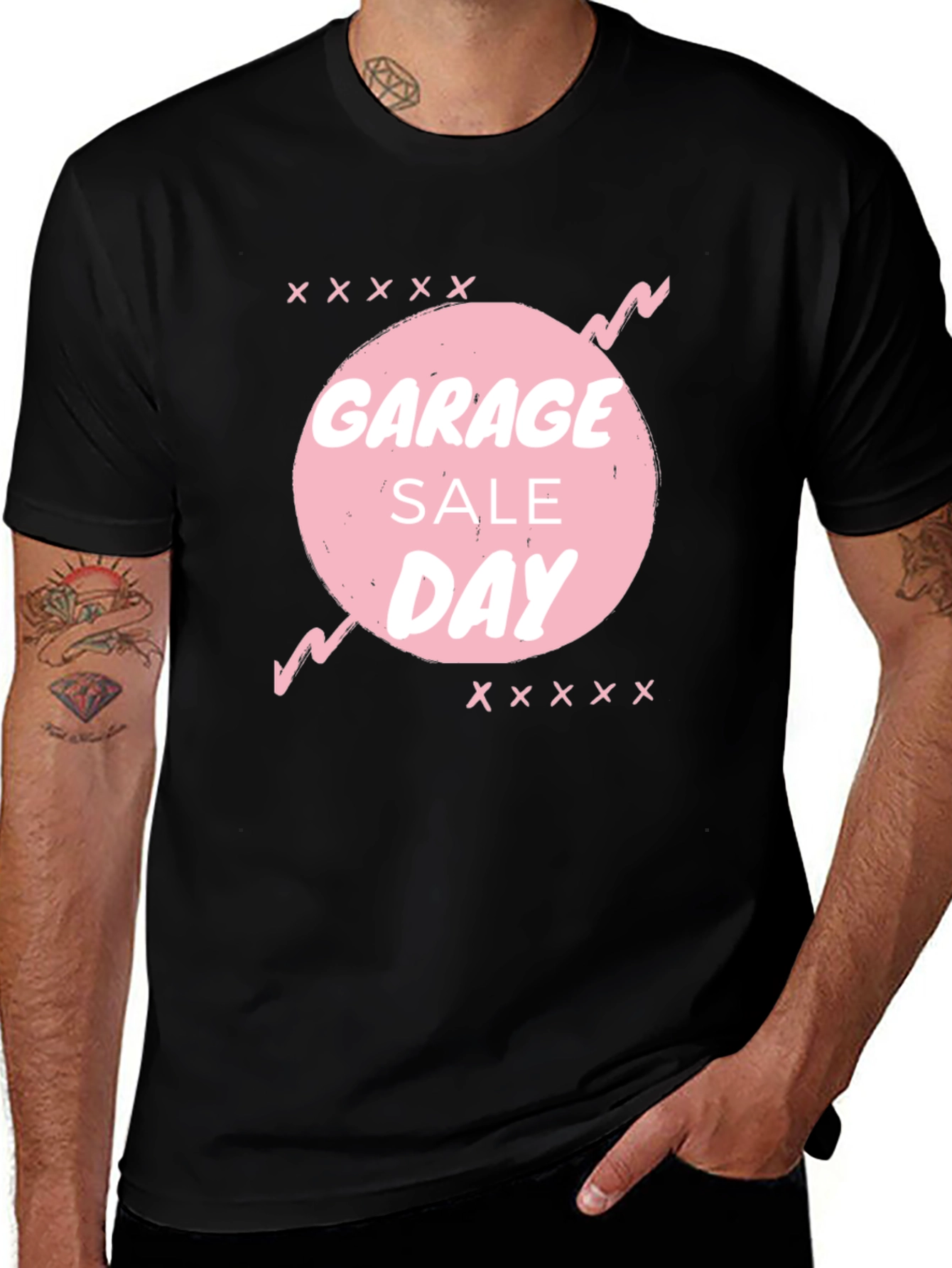 Garage Sale Day Black T-Shirt