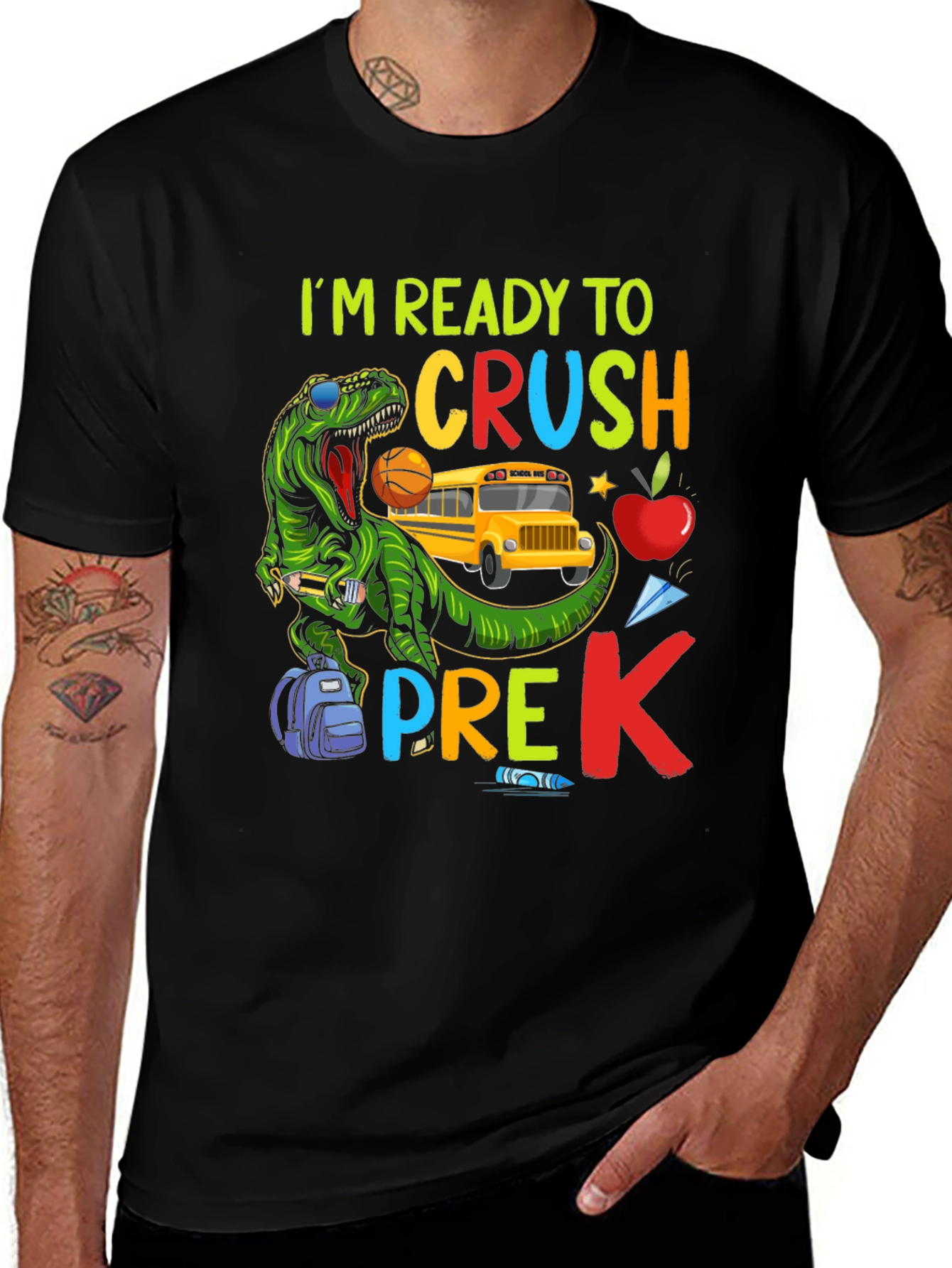 Ready to Crush Pre-K Dinosaur T-Shirt