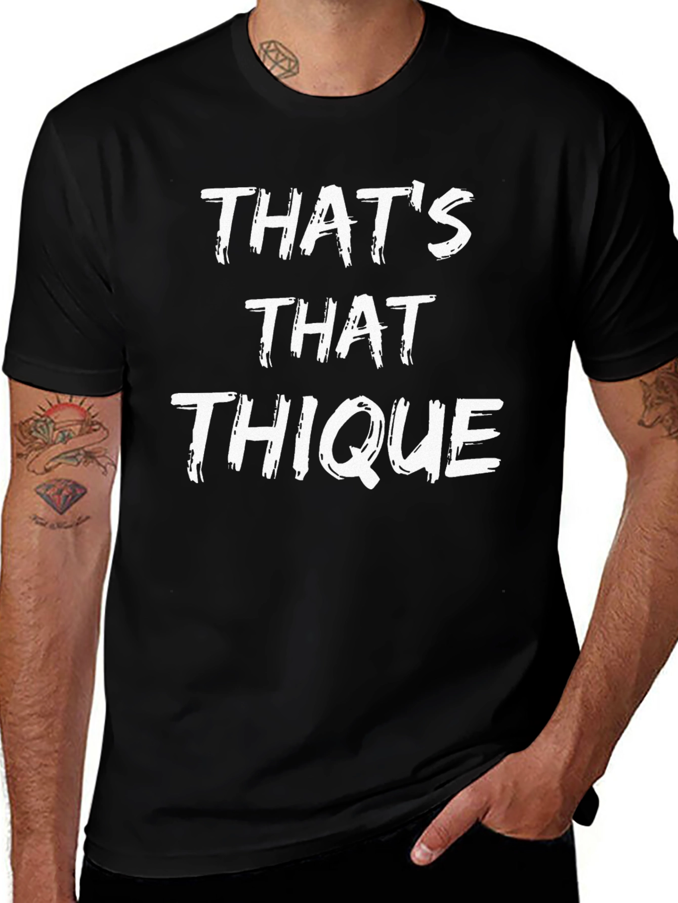 Variant 27 of That's That Thique Black T-Shirt