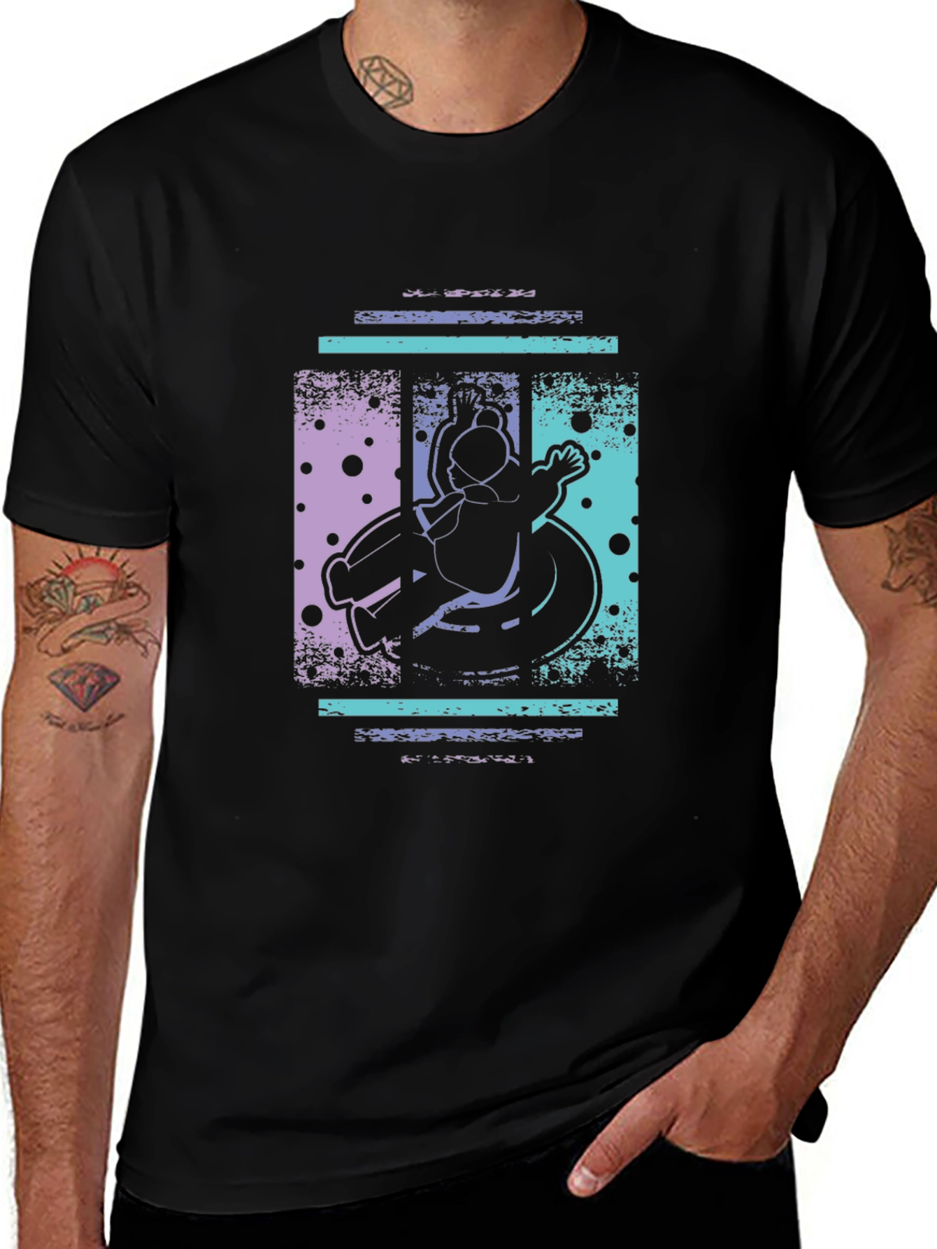 Variant 6 of Retro Snow Tubing T-Shirt