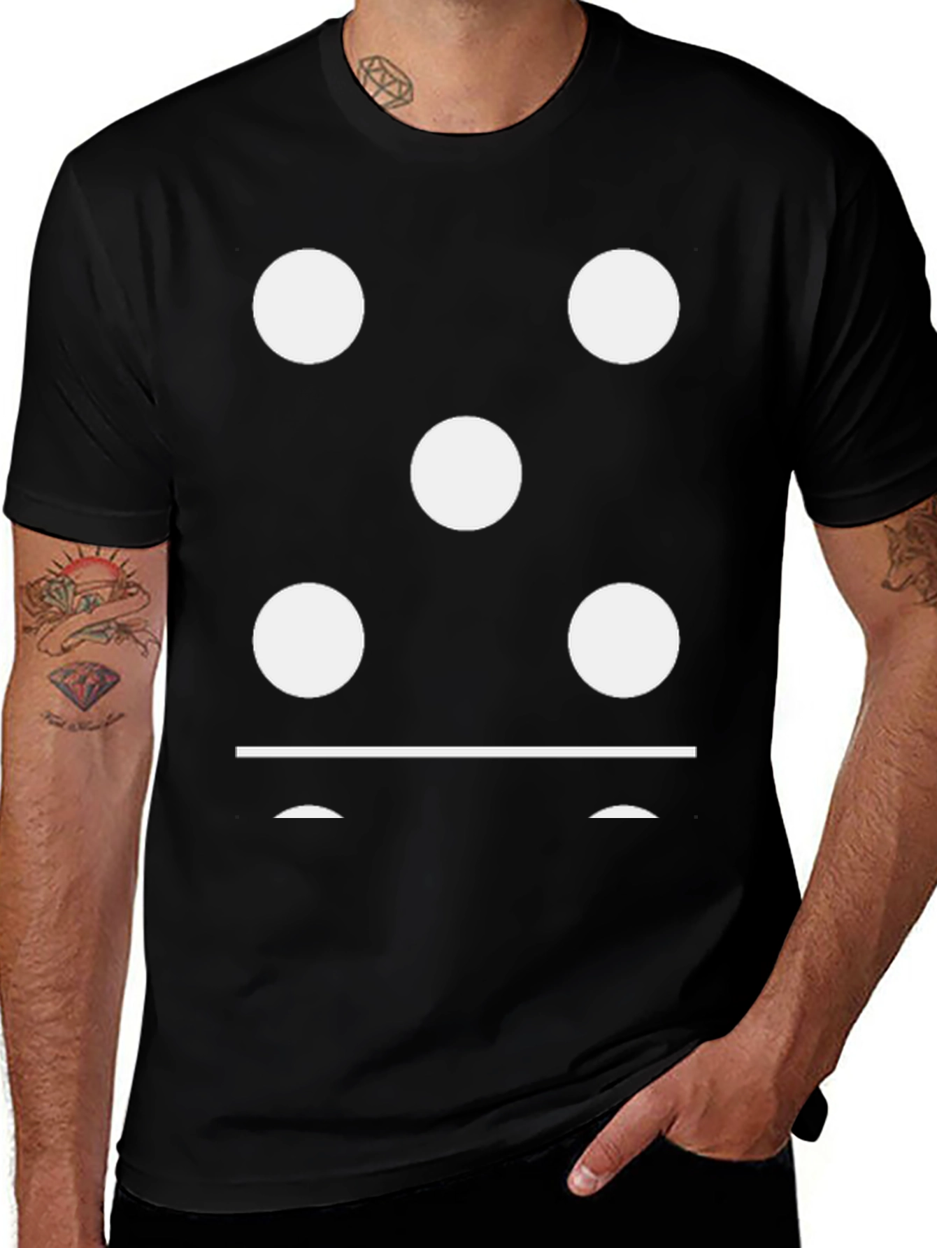 Variant 28 of Domino Five T-Shirt - Classic Game Night Apparel