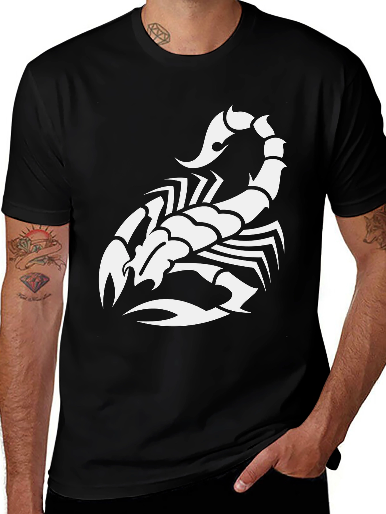 Variant 15 of Scorpion Graphic Tee - Stylish Black Cotton T-Shirt