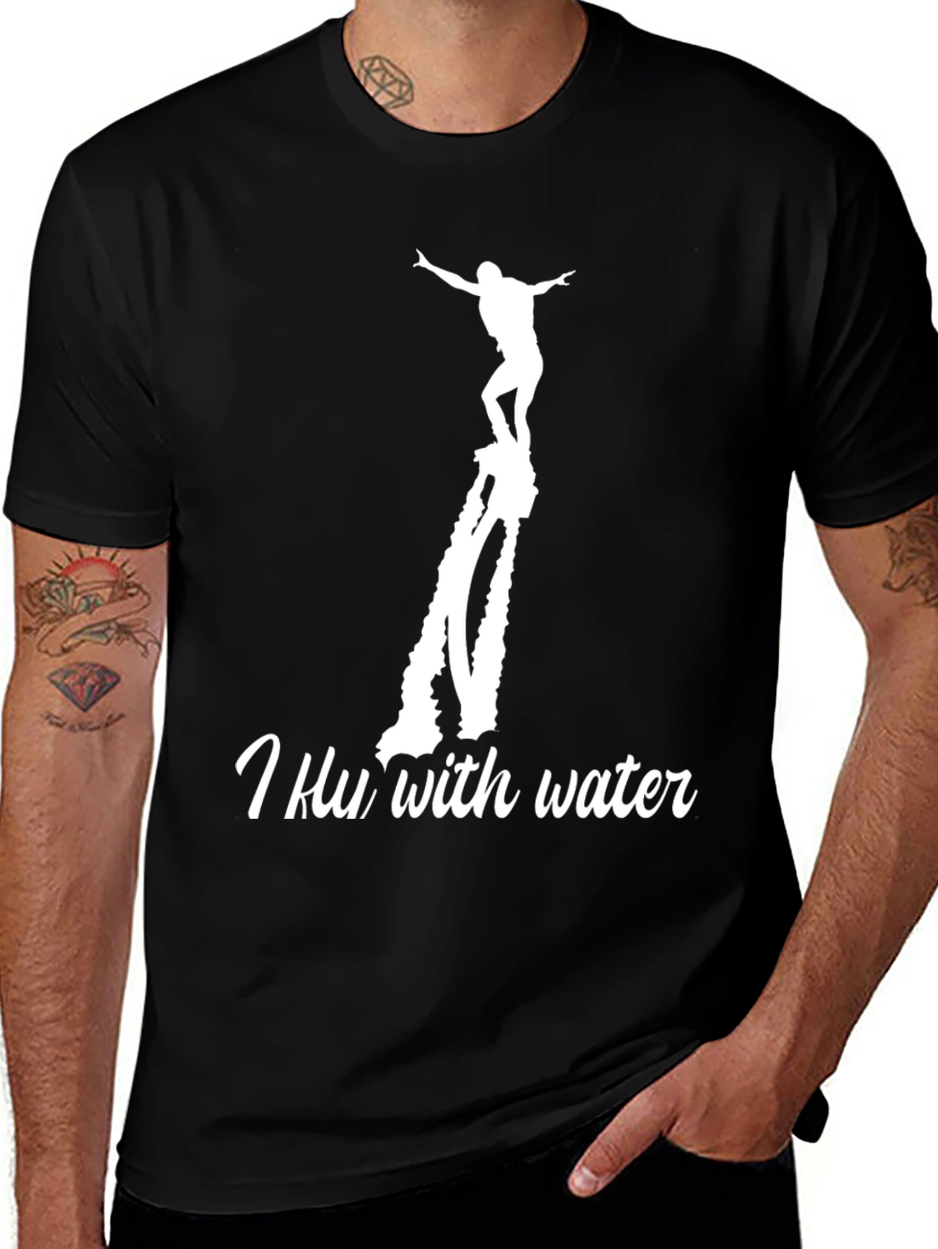 Variant 4 of I Fly With Water Graphic T-Shirt