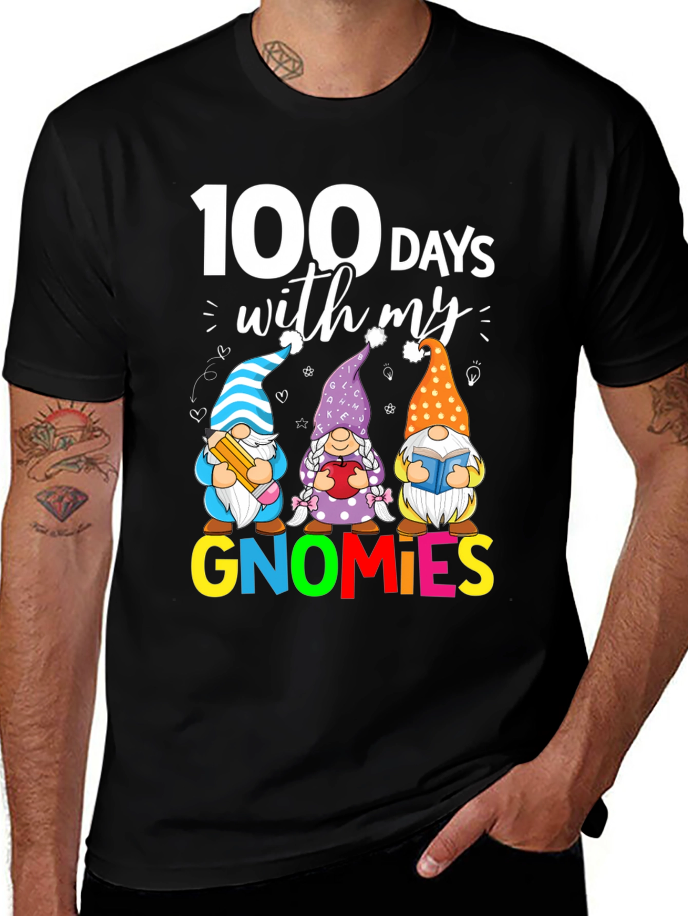 100 Days of School Gnome T-Shirt