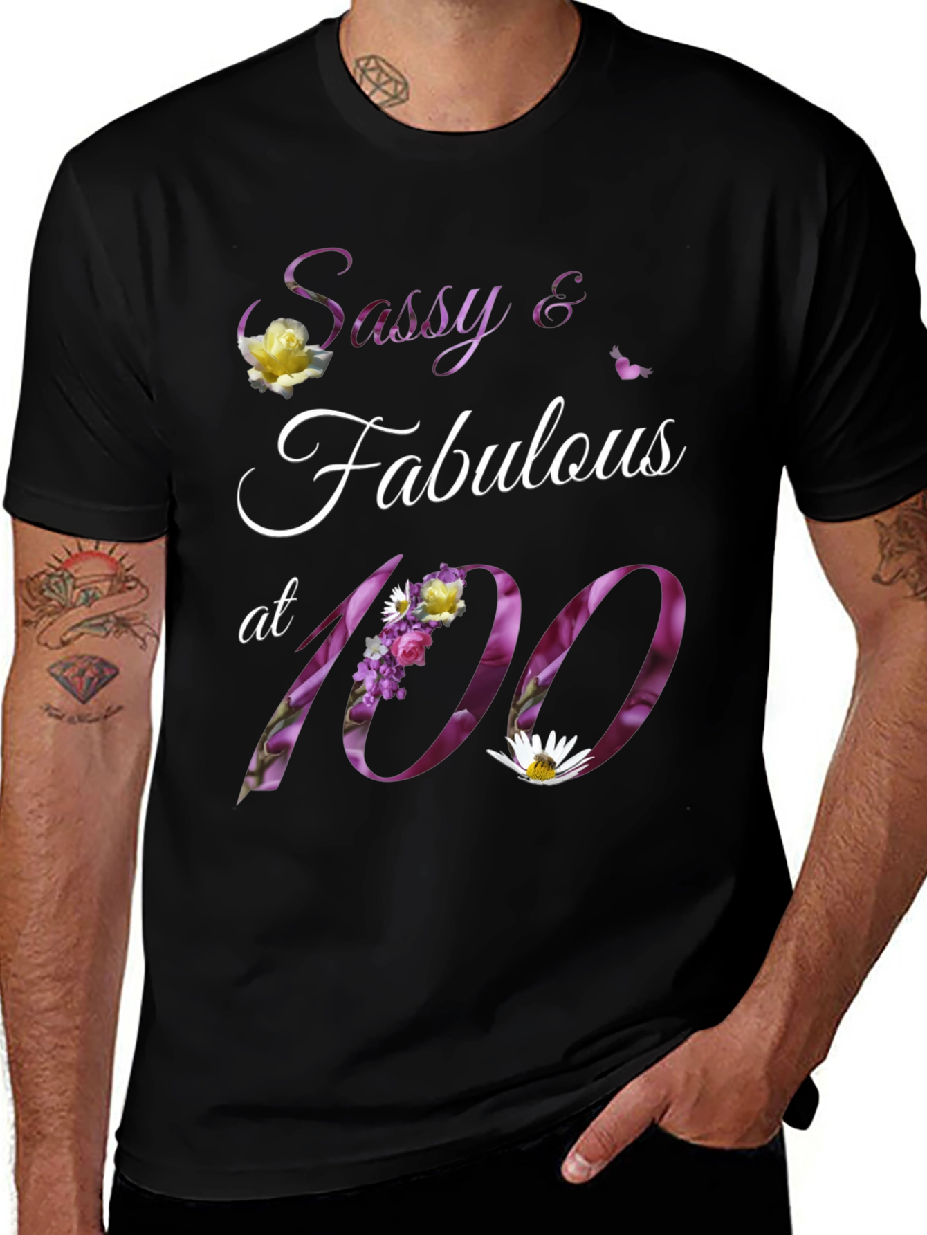 Variant 7 of Sassy & Fabulous 100th Birthday T-Shirt