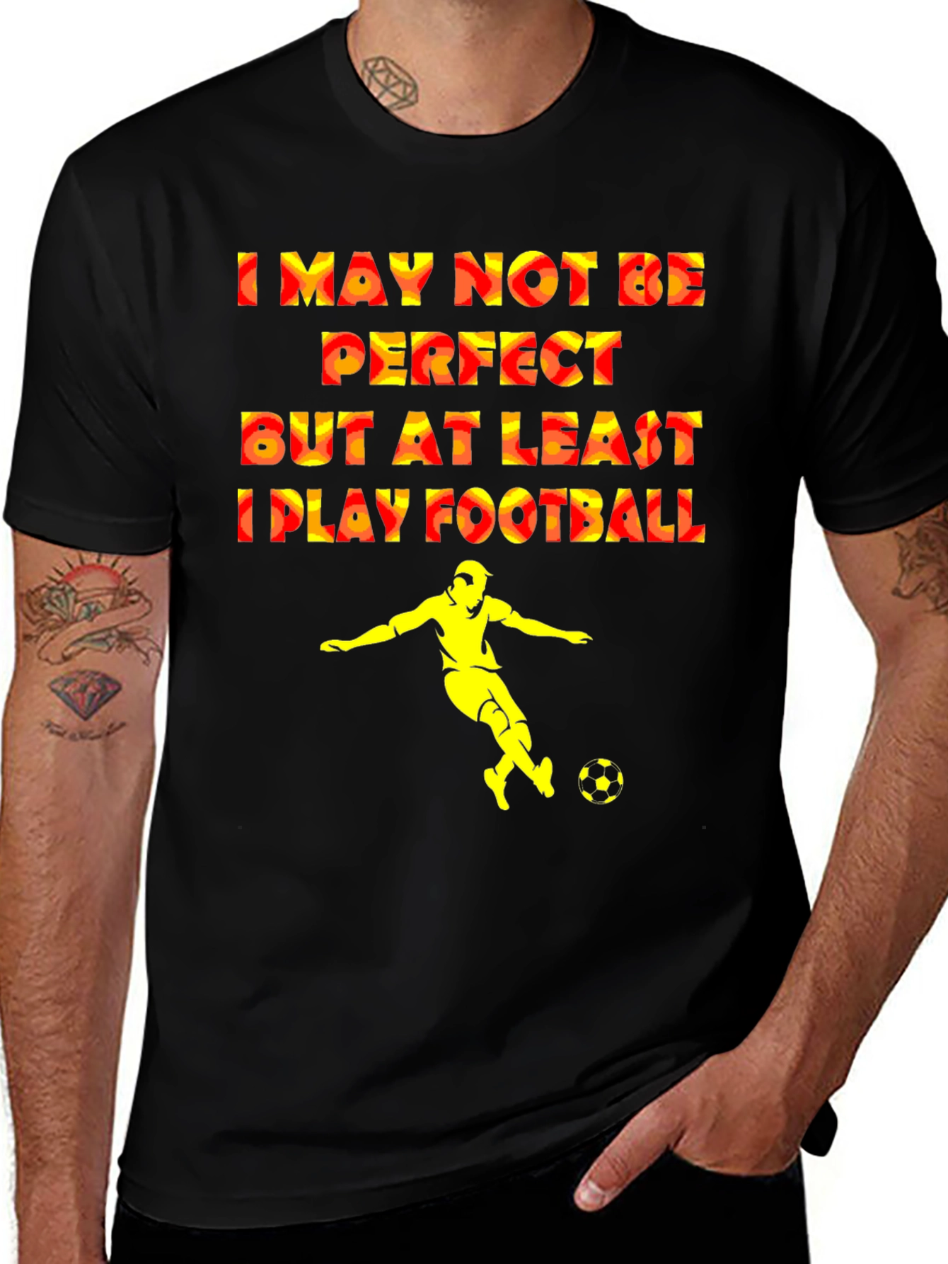 Variant 20 of Football Player Graphic T-Shirt