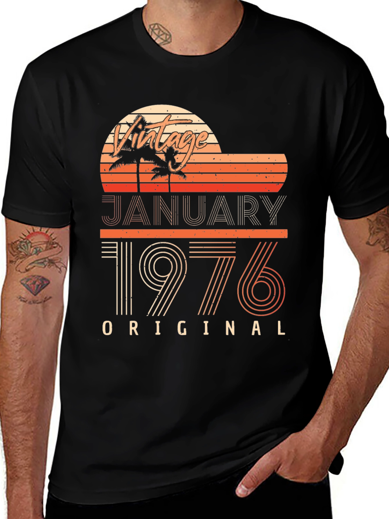 Variant 10 of Vintage January 1976 Original T-Shirt
