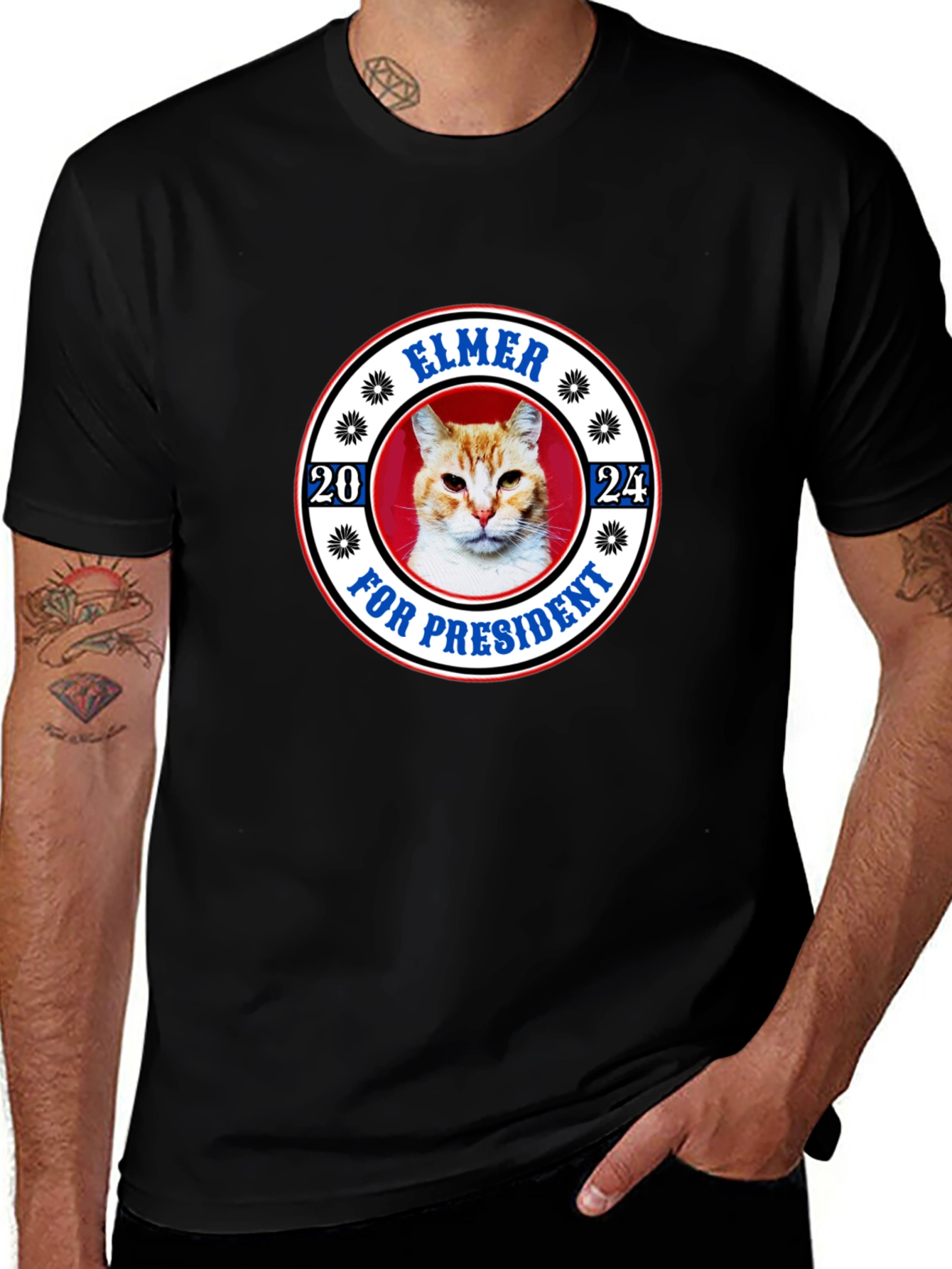 Variant 12 of Elmer for President 2024 Cat T-Shirt